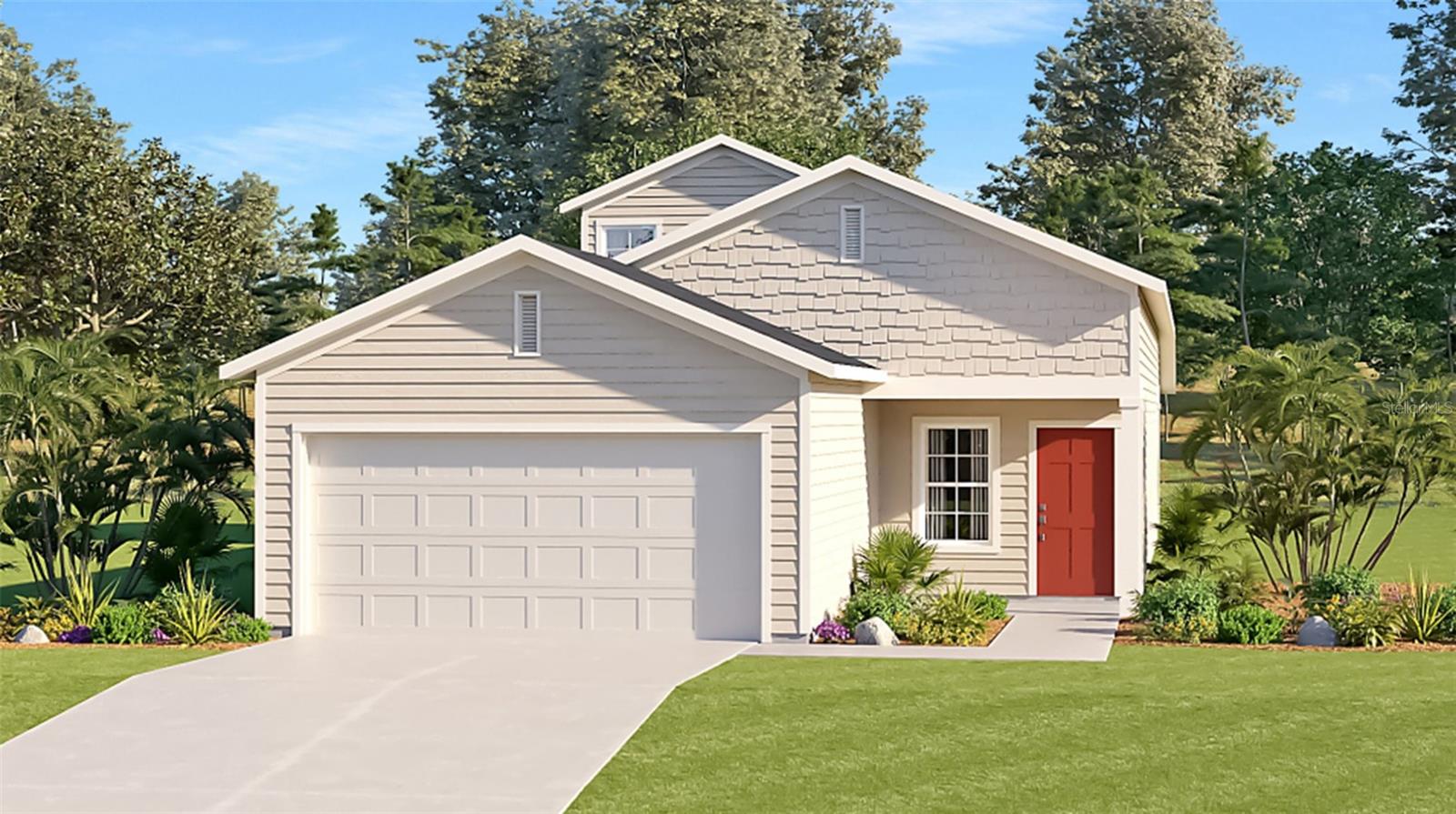 This two-story home features a spacious open layout among the kitchen, cafe´ and Great Room, with sliding glass doors to a covered lanai for seamless indoor-outdoor living. On the other side of the first floor is a full bathroom tucked between two secondary bedrooms and the owner’s suite in a private corner of the home. Upstairs is a spacious bonus room with endless possibilities.