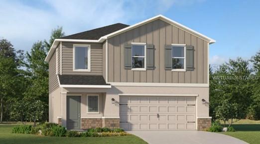 One or more photo(s) has been virtually staged. Under Construction. This expansive two-story Columbus has a well-designed layout, featuring a first floor dedicated to shared living and entertaining. The open concept design seamlessly connects the kitchen, dining room and family room, with a patio extending the interior space outdoors. Upstairs, a spacious loft separates the three secondary bedrooms from the serene owner's suite. Completing the home is a convenient two-car garage. Crosswinds is an amenity-rich masterplan community of new single-family homes, located in Haines City. Amenities include: a resort style pool, clubhouse, dog park, walking trails, basketball court and soccer field.