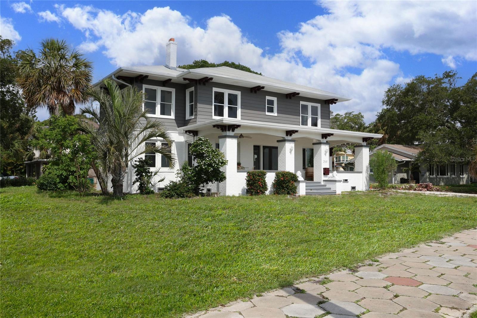 ***MOTIVATED SELLER*** LEASE OPTION or SELLER FINANCE around $1.5 million available with negotiable terms. Welcome home to this stunning 4-bedroom home with 3 1/2 baths and a 2-car garage that underwent a complete renovation in 2022 and 2023. The home is positioned on a double lot site, overlooking Lasing Park and Tampa Bay. Beach Drive in Old Southeast is one of the most sought-after bay views in all of Tampa Bay. You can enjoy the magnificent sunrise every morning from the open porch and views from many rooms of the home. On weekends, boats pull up to the nearby sandbar, allowing the crew to frolic in the surf, and you can watch countless kite surfers racing by, taking advantage of the wonderful bay breeze. The home has been fully restored to its original 1920s glory with updated features. The house underwent a year-long, detailed historic renovation down to the studs. ***NO FLOOD ZONE AND NO FLOODING FROM MILTON OR HELENE*** It has new electrical wiring, new plumbing, two new AC units, new windows at ground level, a new kitchen, and new bathrooms. The kitchen is adorned with Bosch appliances and backlit Onyx countertops, including an island with a waterfall edge. Quality shaker-style, all-wood, soft-close cabinets were installed throughout the home. The kitchen floor and bathroom wall and floor coverings are natural stone. The original wood floors were restored by a master craftsman. Countless hours were spent locating period-correct chandeliers and light fixtures, adding to the home's character. Additionally, there are solid wood closets throughout completed by a master woodworker. The back bedroom of the home includes a suite with a kitchenette and a private bathroom. This suite can be isolated from the main home for use by out-of-town guests or can be leased. Call to schedule a private showing today!