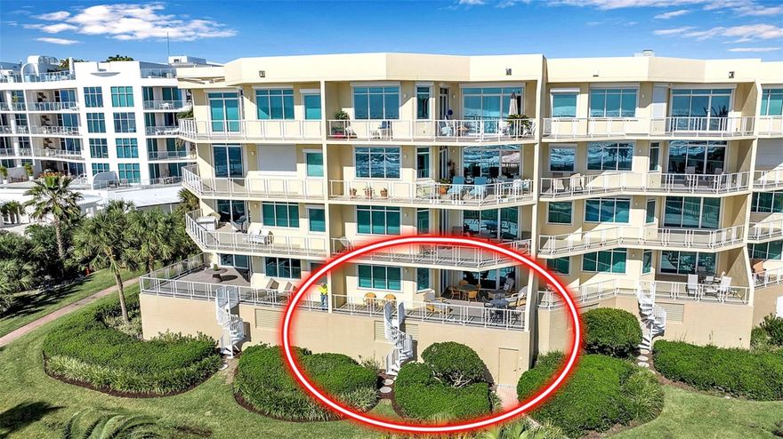 DIRECT BEACH FRONT!   SUNSET VIEWS ON SOUTH LONGBOAT KEY FROM THIS VILLA DI LANCIA RESIDENCE
This direct beachfront magnificent 3-bedroom, 3-bathroom residence sprawls over 2,448 sq ft, showcasing breathtaking views of the Gulf of Mexico. This furnished residence greets you with an open, sun-drenched layout, thanks to expansive floor-to-ceiling windows. The open concept design seamlessly connects the living, dining, and kitchen areas, perfect for entertaining or relaxing. 
With a split floor plan, each bedroom offers en-suite bathrooms with ample closets and storage. The primary bedroom is a true oasis, overlooking the Gulf of Mexico. 
Step outside to your oversized covered terrace and you are able to walk down your private stairs leading you directly to turquoise waters of the Gulf and to your beachside pool and spa. Villa Di Lancia's amenities include tennis courts, clubhouse, fitness center, social room, onsite manager’s office, EV charging station and 24-hour manned guard gate. The community also welcomes 1 pet under 25 lbs. and includes 1 under building parking space plus plenty of guest parking.
Special features of this home includes semi-private elevator, custom shutters, crown molding, walk in pantry and laundry room. There is a breakfast nook that has been converted to a flex room with custom built-ins and a sleeper sofa.
This villa is on the southern end of Longboat Key, conveniently located near tennis and pickleball courts, and essential amenities like CVS and Publix. Villa Di Lancia is not just a home; it's a lifestyle choice for those who seek luxury, comfort, and convenience in one of Florida's most desirable coastal settings.