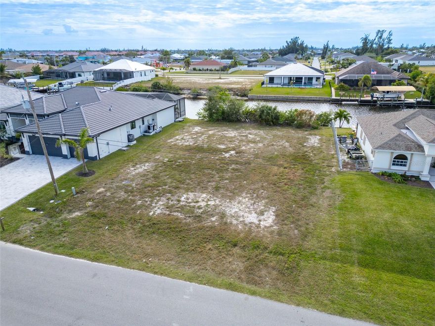 Ready to Build Your Dream Home! Perfect lot for builders to build a market home. This lot is easy access to open water. New Construction has been and is building prestigious homes with value. This lot has city sewer and water available. Back of your future home faces South. Close to shopping, parks, restaurants Pine Island, Matlacha and more.