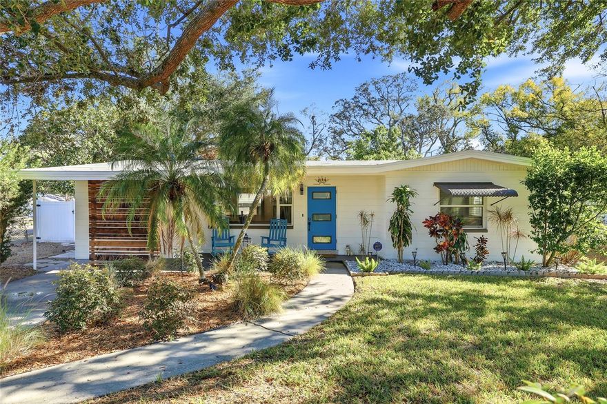 Pride of ownership shines throughout this 3-bedroom, 1.5-bath home, set on a spacious corner lot in a central Tampa location near Seminole Heights. With comfort and functionality in mind, the home features an open floor plan paired with a split-bedroom layout, with two bedrooms on one side of the home and a private bedroom on the opposite side—ideal for guests, a home office, or added privacy. Inside, the home offers a warm blend of character and modern updates, highlighted by classic terrazzo flooring in select areas. Bedrooms are generously sized, including a spacious primary bedroom with a large walk-in closet, providing excellent storage and versatility. A dedicated laundry and storage room adds everyday convenience, while a brand-new roof installed in December 2025 offers peace of mind for the next owner. Step outside to a large, fully fenced backyard with alley access and a gated driveway, offering ample space for pets, entertaining, recreation, or a future pool. A covered porch creates a comfortable spot to relax and enjoy the outdoor setting. Enjoy the ease of ownership with no HOA and the added benefit of being located in a non-flood zone. The home is just minutes from ZooTampa at Lowry Park and Lowry Park, and Blind Tiger Cafe is right down the street—perfect for morning coffee or a quick walk. Centrally located with easy access to Downtown Tampa, major highways, top-rated dining, shopping, hospitals, schools, Tampa International Airport, Raymond James Stadium, Amalie Arena, and the Gulf beaches, this home offers everyday convenience in a highly accessible location. Schedule your private showing today!