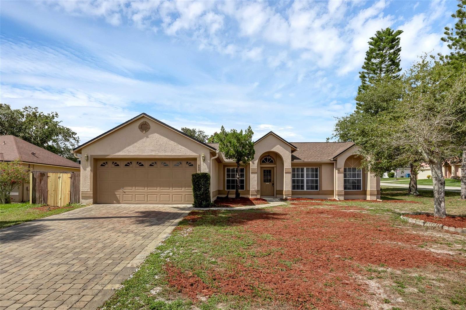 Charming Corner Lot Home in Autumn Woods – Move-In Ready! MORE PHOTOS WILL BE AVAILABLE ON THURSDAY.
Welcome to this beautifully maintained 3-bedroom, 2-bath home nestled on a quiet corner lot in the desirable Autumn Woods community of Deltona, FL. Lovingly cared for by its original owner, this home blends comfort, convenience, and thoughtful updates—making it ideal for first-time buyers or those looking to downsize.
Step inside to discover fresh interior paint, remodeled bathrooms, new flooring in two bedrooms, and a brand-new AC system. The roof was replaced in 2024, offering peace of mind and long-term value.
Enjoy a spacious layout with a natural flow, leading to a cozy Florida room—perfect for relaxing or entertaining.
Conveniently located just minutes from Publix, medical clinics, local dining, and I-4, this home provides easy access to Orlando, Daytona Beach, and everything in between.
Don’t miss this rare opportunity to own a move-in-ready home in a peaceful, established neighborhood. Schedule your private showing today!