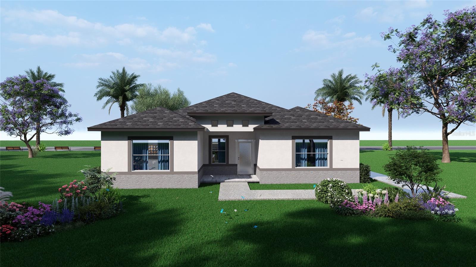 Pre-Construction. To be built. Amazing home with Mother in law suite attached included! Live on one side and Airbnb the other unit or use the whole home. Choose all your options on this custom Pre construction 4 bedroom 3 and half bathroom home called “The BellaFlex ” model from Queen Homes, a luxury custom home builder., this home has an open floor plan and includes a mother in law suite with a second laundry, kitchenet, and a second ac unit with a separate entrance, includes 10 foot ceilings, granite countertops, 42 inch cabinets with crown molding, porcelain tile in the whole house, upgraded Foam insulation, 10 foot tile covered showers and much more. Financing available with only 3.5% downpayment with a construction to perm loan . Amazing location minutes from 192 and 535 rd. The community is amazing which features private gate security with guard, community pool, club house, gym and theather, also the community allows for short term and long term rentals. Call us to day to visit our model to choose all your finishes and colors.