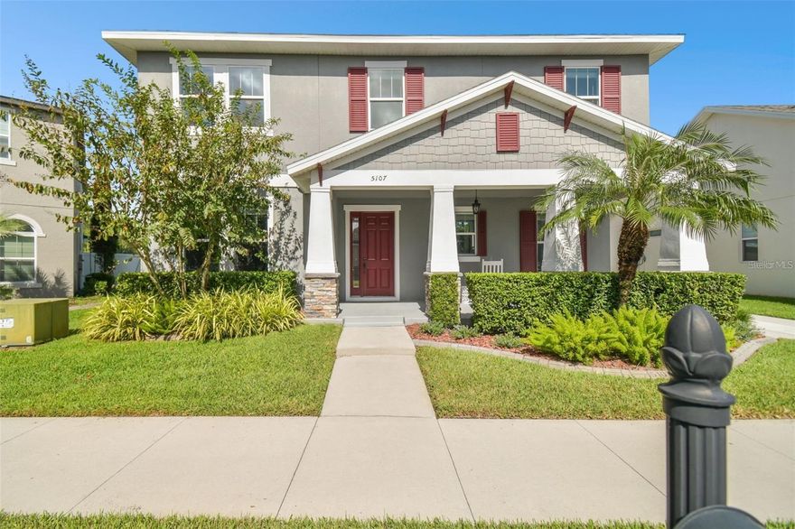 Welcome to this highly sought-after community of Avalon Park. Boasting a 3,608 square feet of living space, this residence offers a favorable floor plan with 5 bedrooms, 3 full baths, 1 half bath, LOFT, PLUS BONUS ROOM, and a courtyard 2 car garage with a 4 FOOT EXTENSION with a LONG DRIVEWAY for visitors! LOW HOA fees INCLUDE BOTH CABLE AND INTERNET! With the impressive layout, including an attached upstairs BONUS ROOM that can be used as a playroom, or IN-LAW QUARTERS. UPGRADES include a modern kitchen, wood like tile throughout the first floor, spacious laundry room with utility sink and upper and lower cabinets for additional storage, and EXTENDED SCREENED LANAI. Stepping inside, you have an expansive foyer and front OFFICE/additional bedroom and warm formal dining space. The BUTLERS PANTRY leads you to the UPDATED KITCHEN, featuring stainless steel appliances, HUGE PANTRY, ample cabinet space, and massive center island; The open living room has natural lighting through the wall of windows. The master suite provides a spacious bedroom, bathroom complete with a walk-in shower, double vanities. The additional bedrooms and LOFT are spacious with big closets. The 16 x 24 FOOT BONUS SUITE is a great addition with a separate stairway entrance that has a FULL BATHROOM and WALK-IN CLOSET. The HUGE FULLY FENCED BACKYARD with stunning CONSERVATION VIEWS. Located near Wiregrass Mall, Tampa Premium Outlets, Advent Health Hospital, BayCare Hospital, Pasco Community College, sports complexes, and great schools. Easy access to I-275 and I-75 ensures that you're well-connected to everything Tampa Bay has to offer. Easy to show