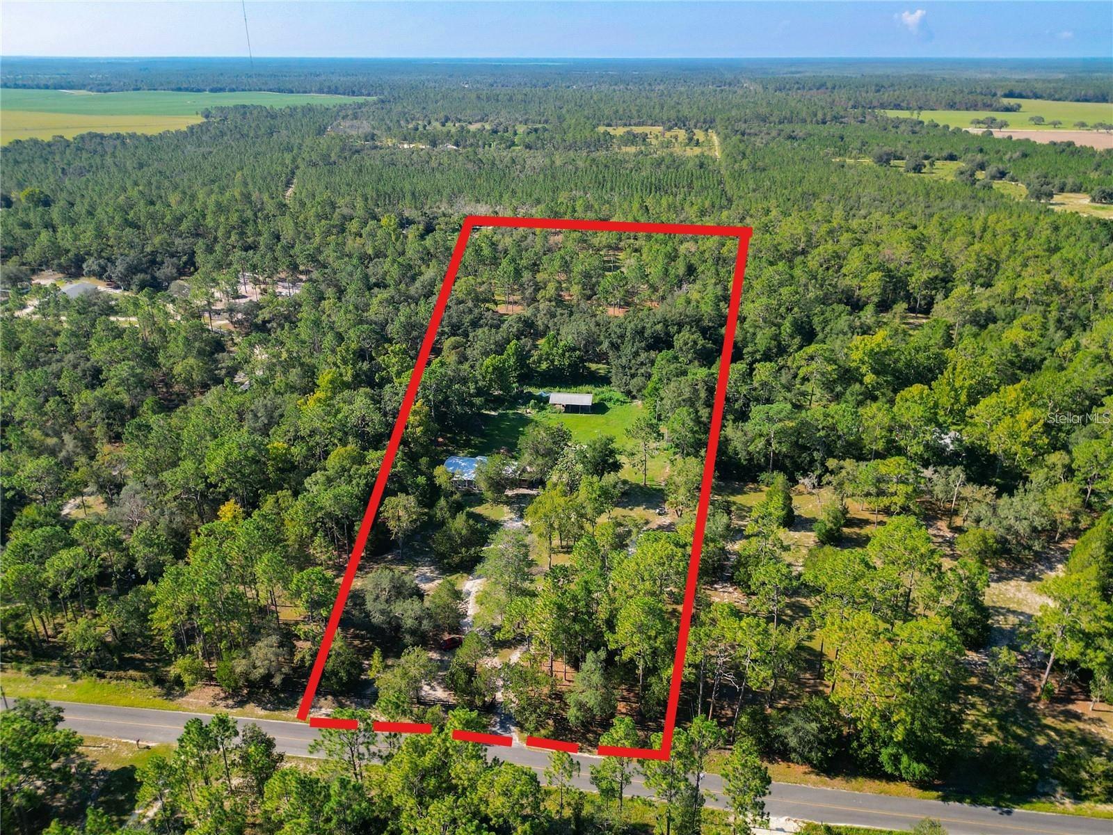 AMAZING OPPORTUNITY IN THIS PRIVATE 9.8-acre FARM! Backing up to the state forest, it offers all the peace and natural beauty you’ve been looking for. The 3-bedroom, 2-bath home (about 2,000 sq ft) includes two comfy living rooms, a fireplace, wood-burning stove, a big dining area, and a spacious kitchen with an eat-in bar—plenty of room to spread out. Step outside and you’ll find a shooting range, a 24x40 pole barn, and a massive fire pit perfect for hanging out with friends and family. The land is full of character, with magnolias, cedar trees, bamboo, and more. The home also features a metal roof, screened-in mudroom, and a custom front porch to enjoy the views. You’ve got propane cooking, central A/C, and plank flooring for everyday comfort. Conveniently located near Bronson and Williston, and not far from Ocala or Gainesville. Whether you're into hobby farming, outdoor fun, or just want some breathing room, this place has you covered. There’s no HOA, taxes are low, and the home’s move-in ready. Make it yours—come see what peaceful country living in Levy County feels like!