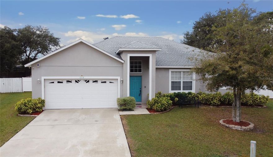 $10,000 buyer credit offered with acceptable offer! Welcome to your dream home! This meticulously maintained 3-bedroom, 2-bathroom oasis is situated on an expansive ½ acre cul-de-sac lot in the highly coveted Poinciana Village community. This residence is the epitome of move-in readiness, boasting a series of major updates that have already been seamlessly completed. A brand-NEW Roof (2018), NEW AC (2018), NEW Water Heater (2019), and a NEWLY updated kitchen in 2022 provide the perfect backdrop for luxurious and worry-free living. To top it off, a 7.28 KW FULLY PAID solar electric system ensures significantly reduced electric costs, aligning both sustainability and savings. As you step inside, you'll be greeted by a spacious open floor plan that seamlessly integrates separate living, dining, and family rooms. The generously sized kitchen is a culinary delight, featuring 42” shaker cabinets, granite countertops, stainless steel appliances, and a raised breakfast bar, creating the ideal space for entertaining family and friends. The kitchen's sliders open to a HUGE covered and screened lanai, providing a tranquil retreat that overlooks the expansive and private fenced backyard. Picture yourself enjoying peaceful evenings or hosting gatherings in this inviting outdoor haven. The master suite is a sanctuary of comfort, boasting a large walk-in closet, his and hers sinks, a separate jetted tub and shower, and glass sliders leading out to the covered patio—an intimate space to unwind and appreciate the Florida breeze. Additional features and upgrades further elevate this residence, including a Large Shed/Workshop in the backyard, tile flooring throughout the entire home for easy maintenance, volume ceilings, and a whole house water softener system. Conveniently located between the Poinciana Parkway and Cypress Parkway, this home provides easy access to community amenities, shopping, and attractions. Your ideal lifestyle awaits—call today for a private showing and make this meticulously crafted home yours!