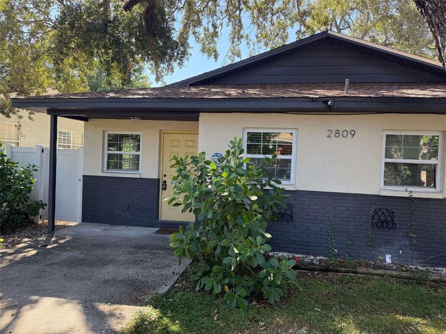 Beautifully updated 2BR/1BA Unit A in a quiet duplex setting, centrally located in Tampa. This home boasts fresh paint, modern vinyl plank flooring, and an updated kitchen with sleek cabinetry and counters. Both bedrooms feature ceiling fans and ample natural light. The bathroom is newly remodeled with clean finishes. Step outside to a fully fenced backyard—ideal for pets or relaxing evenings. Conveniently close to Ybor City, Downtown, major highways, and shopping. Pet friendly and professionally managed! FRONT YARD LANDSCAPING INCLUDED IN RENT!