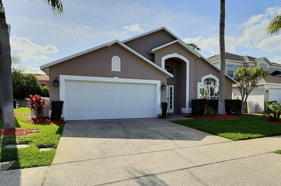 Stunning 4BR/3BA Pool Home with 2 Master Suites in Lake Berkley Resort – Ideal for Residence or Short-Term Rental! Welcome to this beautifully maintained, fully furnished 4-bedroom, 3-bathroom single-story pool home located in the highly sought-after Lake Berkley Resort, a 24-hour guard-gated community just minutes from Disney, shopping, and dining.
This spacious, move-in-ready home features an open split floor plan with two master suites, perfect for families, guests, or rental flexibility. The luxury vinyl laminate flooring throughout adds a modern touch, while the fully equipped kitchen with quality appliances, breakfast bar, and dining table for six makes it easy to entertain or enjoy meals at home.
The living area includes a large sectional sofa and Smart TV, opening directly onto a partially covered, screened lanai and private heated pool—complete with lounge chairs for soaking up the Florida sun. The two-car garage has been converted into a game room, adding even more fun for guests or family.
Enjoy Lake Berkley Resort’s clubhouse, heated community pool & spa, fitness center, tennis & volleyball courts, basketball court, playground, scenic lake with walking trail and fishing pier.
Whether you’re looking for a full-time residence, second home, or income-producing vacation rental, this home has it all. Schedule your showing today!