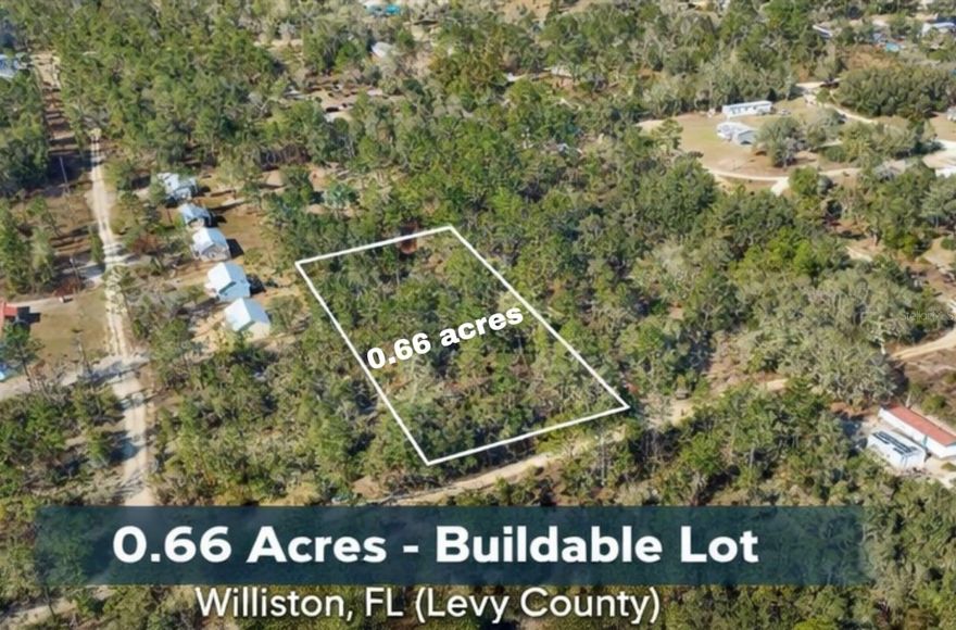 Seller financing available --ask us how!!! Build with confidence on this spacious 0.66-acre vacant lot located at 1 NE 134th Court in Williston, Florida. This property offers the freedom of no HOA fees or restrictions and is situated in a non-flood zone, providing added peace of mind and flexibility for your future plans. With generous space to design your ideal home, outdoor living area, workshop, or garden, this lot delivers both privacy and opportunity. Williston is known for its small-town charm, open landscapes, and access to some of North Florida’s most beautiful natural attractions. Enjoy proximity to Devil’s Den Prehistoric Spring, Blue Grotto, and nearby state parks, perfect for diving, kayaking, hiking, and outdoor adventures. The area offers convenient access to Gainesville and Ocala for shopping, dining, medical facilities, and employment, while still maintaining a relaxed, country feel. Whether you’re planning a primary residence, seasonal retreat, or investment, this property offers space, freedom, and a desirable location in a growing North Central Florida community. Call for more information today!!!