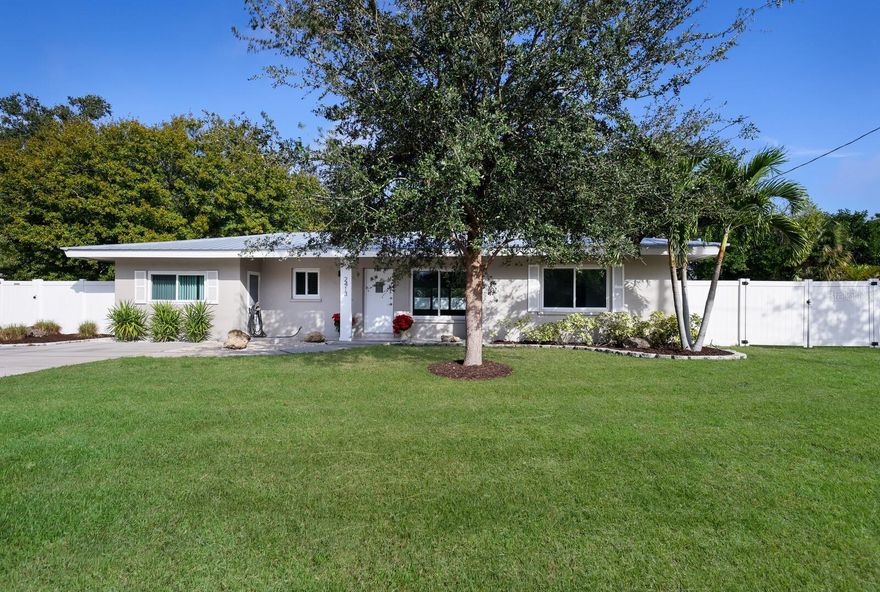 Here we have a completely move-in ready home in the desirable Southgate neighborhood.  Offering 3 bedrooms and 2 baths, a laundry room, a spacious living room and enclosed Florida Room. Plenty of space for all to enjoy. Set on nearly a quarter of an acre lot, it has nice curb appeal and a big fenced back yard. Interior has been updated with more recent improvements including a new roof in 2016, impact glass windows, except for the windows in the enclosed Florida room, fresh interior paint and new carpet in two of the bedrooms. The location is exceptional with Siesta Key beach being only 5 miles away and Arlington Park in the neighborhood! It is  a city owned park and aquatic complex with everything from basketball, fitness, playground, tennis, dog park and so much more. This home will make a perfect in town residence and has good rental potential as well.  Easy to show and can close quickly.