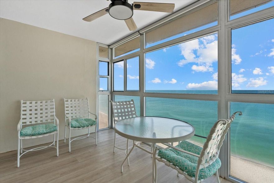 Welcome to coastal living at its finest! This beautifully renovated 2-bed, 2-bath condo sits on the top floor with unobstructed Gulf views from your private lanai — the perfect place to enjoy morning coffee or breathtaking sunsets. Inside, you’ll find a modern open layout with quartz countertops, new stainless-steel appliances, updated lighting and flooring, and fully remodeled bathrooms. The split-bedroom design offers ideal privacy — the primary suite features a large walk-in closet and ensuite bath, while the second bedroom and bath are located on the opposite side of the home. Enjoy resort-style amenities including a heated community pool, clubhouse, and beach access. The elevator building ensures easy top-floor living with peace and quiet above it all.
Available now for 3 month minimum rental— don’t miss the chance to live steps from the sand with panoramic Gulf views!