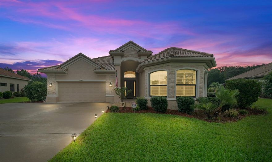 One or more photo(s) has been virtually staged. Sellers are motivated, bring your offers! This spacious, 3+ bedroom 3.5 bath home is located in the first-class resort community of Terra Vista. This amazing residence provides luxury living space surrounded by nearly endless opportunities for recreation and relaxation! Upon entering the house through the grand entryway, the high ceilings and open floor plan give a feeling of grandeur as you make your way back to the main living area. Combined with the kitchen, this space is ideal for entertaining your guests.  The kitchen features stone countertops, double oven, induction cooktop, and a Culligan RO filter at the sink. A 3 part sliding door opens to the covered Lanai where you have an open view to lush greenlands. Smartly placed shrubbery enhances privacy while you enjoy your saltwater pool. The pool has had weekly professional service done every week since 2021. The new filter installed July 2024 will provide 5-7 years of operation. The master suite and bath has your walk-in closet, with double sinks and a walk-in shower with grab rails. The master bath also opens to the den/office: This space could easily be a bedroom if needed, and has its own half bath attached.  The 2 other bedrooms have their own en-suite full baths. The large laundry room features cabinetry and a sink. House cleaning is made easy and convenient with a built in whole house vacuum system.  The garage has epoxy floors and built in cabinetry for clean and tidy storage. Roof was professionally washed in June 2024. A sprinkler management system installed July 2024 ensures appropriate amounts of water are used, saving money and eliminating wasteful usage. Professional A/C service has been paid through 2025. Cement block construction, along with the concrete tile roof provides robust protection against wind damage.

Citrus Hills has everything you expect from a premier resort community: 4 golf courses, 3 restaurants, with spa and fitness facilities that cater to every desire! Make sure you reserve time during your showing to tour the community. Citrus Hills is located in the north/central part of Citrus County, FL. Retail and grocery stores are nearby. It is 10 miles to the Gulf Coast at Crystal River, an hour and 15 minutes to Tampa Int'l Airport, and an hour and half to Disney World.  Coastal flooding is no concern here: At 50' above sea level and 8 miles inland, Citrus Hills is not located in any mandatory evacuation zone.

Treat yourself to a life of unmatched convenience and leisure: Don't wait on this opportunity to live your best Florida Life!