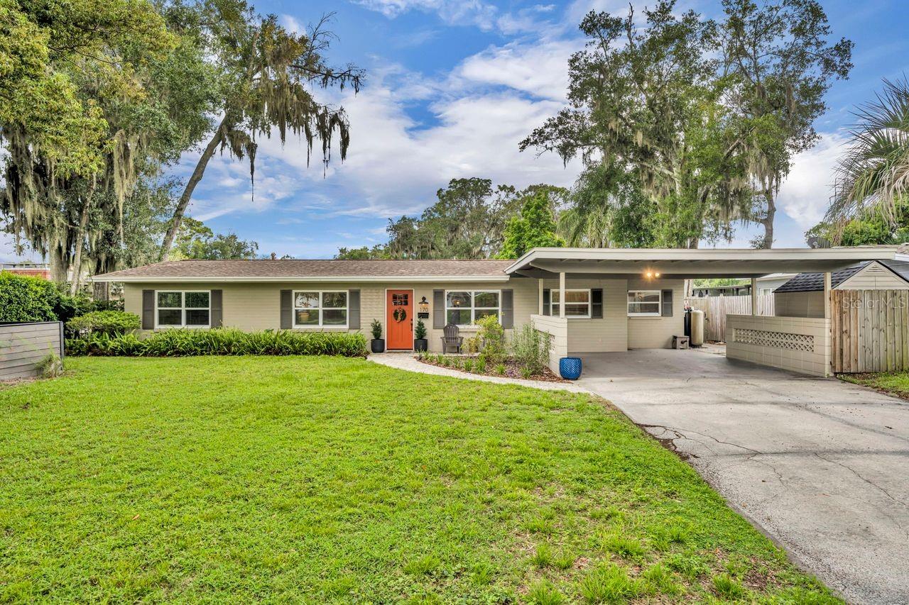 One or more photo(s) has been virtually staged. Located in the heart of Maitland on a quiet cul-de-sac, this 3 bedroom, 2 bath single-story ranch home is a hidden gem. Light and bright with clean lines, this charming, renovated home is in move-in condition. The functional kitchen features stainless steel appliances, tile backsplash, ample cabinetry, a breakfast bar and an adjoining dining area overlooking the living room. With a wall of windows, the spacious living area is the heart of the home. The primary suite includes a walk-in closet, while the ensuite bath showcases a tiled shower updated vanity, lighting and fixtures. Two secondary bedrooms overlook the front yard and share a hall bath with dual sinks and a tub/shower combo. Outdoor living is a delight with an open-air covered patio, built-in grill, and a fenced back yard accented with flowering foliage. There is plenty of room to add a pool. Additional highlights include a long driveway with ample parking, a shed, a storage room off the patio and a whole-home water purification system. Conveniently located near I-4, Winter Park, SunRail, Maitland Farmer's Market and local area restaurants. Recent improvements include a dishwasher in 2025, 3-ton AC in 2022 and windows in 2020. This property combines charm, function and location in one exceptional package. Welcome home!