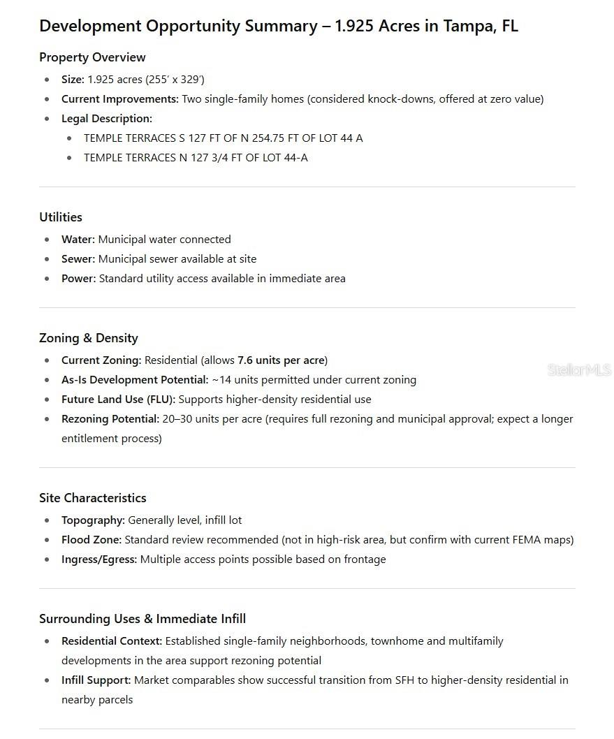 TEMPLE TERRACES - Residential