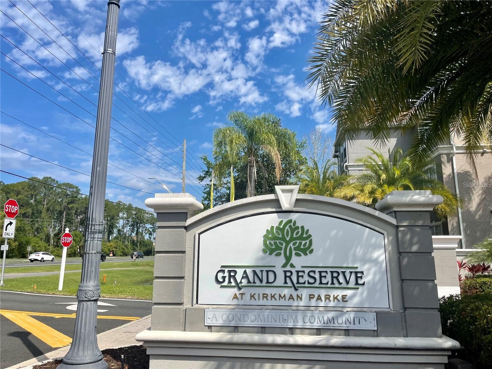 GRAND RESERVE AT KIRKMAN PARKE CONDO - Residential Lease