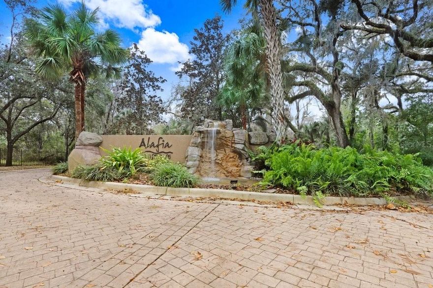 Beautiful lot in the upscale community of Alafia Preserve. Each waterfront homesite is over half an acre. Enjoy your private dock on the Alafia River. Community area within the Alafia Preserve includes dock for launching canoes or kayaks, gazebo and picnic area. Enjoy privacy and an Old Florida setting that is minutes away from every convenience. Bring your own builder or we can recommend one to you! Community features beautifully gated entry, riverfront access viz community park. All underground utilities including water and sewer, TECO gas and electric, plus cable, and LOTS of PRIVACY!