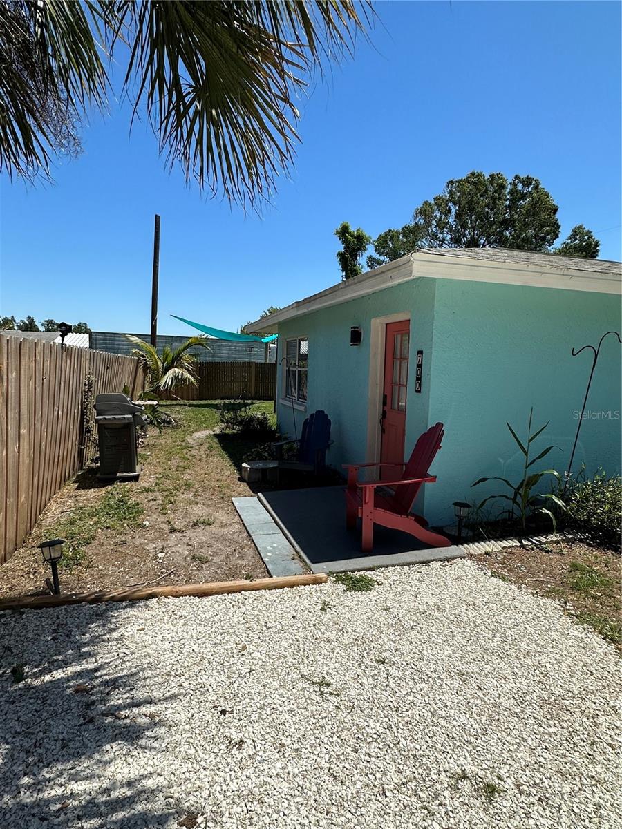 Charming 2-bedroom, 1-bathroom home located just a 5-minute drive from the beautiful Nokomis Beach and 7 minutes from North Jetty. This cozy home features fresh interior paint and an updated kitchen with epoxy countertops - looks like quartz! All major appliances, including a refrigerator, dishwasher, washer, and dryer, are included for your convenience. Updated modern bathroom features. The fully fenced backyard is expansive and perfect for outdoor activities. Conveniently located near Sarasota Memorial Venice Hospital and easy access to I-75 for quick highway travel. Currently operating as a successful Airbnb, this property is ideal for a small family or as a smart investment opportunity. Don't miss out on this move-in ready gem! Seller is ready to put a new roof on the home for the right contract! Can be sold furnished, or not furnished - can be negotiated!