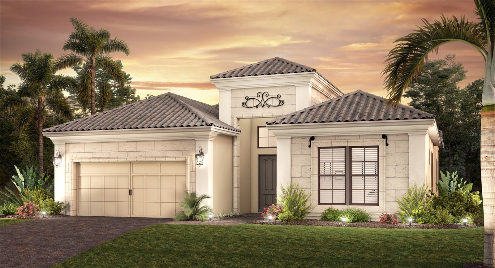 Come to the Venetto, a wonderful 3 bedroom, 3 bath, single family home that encompasses 2,646 sq. ft. of open luxury living space. This lovely home is presented by Neal Signature Homes at Aria, a new home community in Venice. The open space great room is the heart of the home, providing views of the outdoor lanai and overlooks the gourmet kitchen and dining room. A large counter island is included with the kitchen, along with a corner pantry and plenty of cabinet space. The primary bedroom includes 2 large walk-in closets, a large double sink vanity, large walk-in shower and private water closet. The 2 additional bedrooms include one en-suite and one located by a second full bath. A 2 car garage and utility room complete this spacious home.