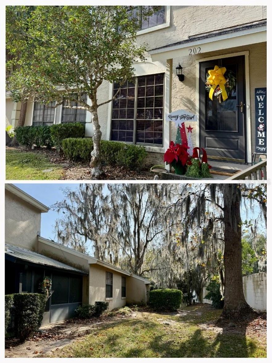 JINGLE BELL ROCK! SELLER CONTRIBUTING $5K TOWARDS Closing Costs and Prepaids. Are you looking all over for PRIVACY with NO REAR NEIGHBORS, TWO OWNER SUITES and a downstairs guest bath? Framed by peaceful green lawns & Oaks, desirable 34471 ZIP and school zones in Quaint Casa Villa community minutes from everything trendy! Exterior scheduled to be painted. See The Del Mar unit with 1,122 sq ft of living space, 2 BR 2-1/2 BA (HOME HAS 2 OWNER SUITES), a 2023 roof, and 2017 AC w/yearly maintenance and Spring 2026 paid in full. This ideally located home could be perfect for multi-generation families or a special place for guests with their own bath. NO rear neighbors allows relaxation on the screened back porch conveniently located off the kitchen & dining. DEDICATED PANTRY. WASHER & DRYER CONVEY. Kitchen window overlooks the green lawn space and porch. Front door leads to stairs and/or a generous living room with bright double windows, and a guest half-bath tucked to the side. BONUS FEATURE: Two full-size closets are located in the hall for all your extra stuff! Imagine all you could do to personalize. Some furniture available. Parking is easy. Call or text today!