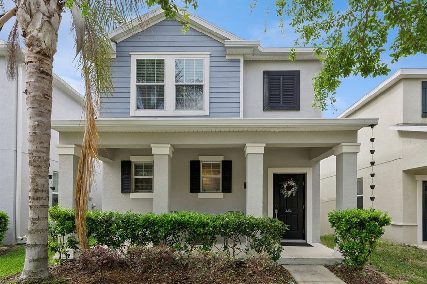 Welcome HOME to this stunning, move-in ready residence in the highly sought-after Orchard Hills community, where style, comfort, and modern upgrades come together effortlessly. This immaculate home showcases a spacious open-concept floor plan designed for both everyday living and elevated entertaining. From the moment you enter, you’re greeted by sleek porcelain wood-look flooring, elegant quartz countertops, and a kitchen featuring brand-new upgraded stainless steel appliances. The space flows beautifully, creating a bright and inviting atmosphere at the heart of the home. Thoughtful upgrades throughout, including a whole-home Nest system, GUTTERS, WATER SOFTENER, and SOLAR PANELS, giving both efficiency and peace of mind. Upstairs, retreat to a well-designed layout with generously sized bedrooms that provide comfort, privacy, and flexibility. Whether you’re envisioning a serene primary suite, guest accommodations, or a home office, the second level delivers both functionality and refinement. Downstairs, a conveniently located first-floor laundry room adds ease to your daily routine. The garage is truly a standout feature, complete with eye-catching HEXAGON LED lighting, perfect for showcasing your vehicle or creating the ultimate home gym, along with added storage racks for optimal organization. Step outside to your private backyard retreat, where a cozy fire pit area sets the stage for relaxing evenings or perfect for unwinding or hosting in a beautifully designed outdoor space. Living in Orchard Hills means enjoying exceptional resort-style amenities, including a pool, clubhouse, fitness center, dog park, and playground, all with HOA-covered lawn care for a low-maintenance lifestyle. Ideally located just minutes from Hamlin Town Center, Winter Garden Village, and Windermere, with easy access to the 429 for seamless commuting. Enjoy being close to Orange County National Golf Center and the world-renowned Walt Disney World. Zoned for top-rated, A-rated schools including Keene's Crossing Elementary School, this home offers exceptional value for families seeking premier education. This energy-efficient, beautifully upgraded home truly has it all, style, location, and lifestyle. Don’t miss your opportunity to make it yours. Schedule your private showing TODAY!