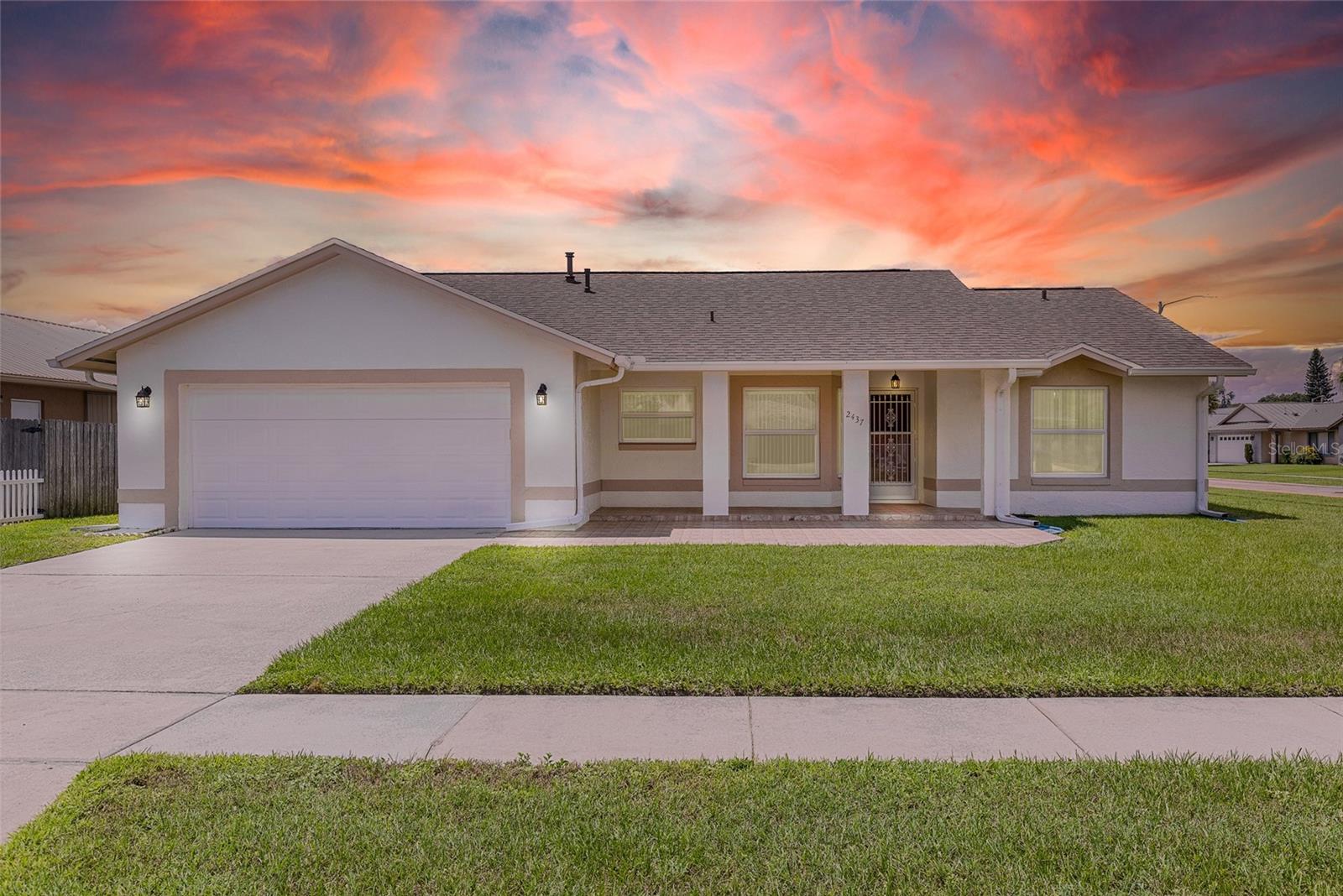 Welcome to this beautifully maintained 3-bedroom, 2-bath home in the desirable Peppermill neighborhood, where you’ll enjoy the freedom of no HOA and the convenience of being just minutes from the sought-after Hunter’s Creek community.
Set on a spacious corner lot, this home offers extra yard space, added privacy, and fantastic curb appeal. A new roof (2022) with high-quality workmanship provides peace of mind for years to come.
Inside, you’re greeted by vaulted ceilings, abundant natural light, and an airy open floor plan designed for both comfort and entertaining. The heart of the home is the updated kitchen, featuring sleek solid-surface countertops, a modern mosaic tile backsplash, crisp white cabinetry, stainless steel appliances with a gas range, and a new under-sink water filtration system. The kitchen flows seamlessly into the living and dining areas, creating the perfect gathering space.
Throughout the home, ceiling fans add style, comfort, and energy efficiency. The primary suite serves as a private retreat with its own bath, while the additional bedrooms are ideal for guests, family, or a home office.
Additional updates include a newly pressure-washed garage and freshly painted interiors, ensuring a move-in-ready feel from day one.
Step outside to a large backyard perfect for barbecues, gardening, or enjoying Florida sunshine. Here in Peppermill, you’ll have the flexibility to make this property your own — with no HOA to limit your options.
Nearby, the vibrant Hunter’s Creek area offers parks, golf courses, shopping, dining, and highly rated schools, all with quick access to major highways and Orlando’s world-famous attractions.
This home blends thoughtful updates, modern style, and an unbeatable location. Schedule your private showing today and make this Peppermill gem yours!
