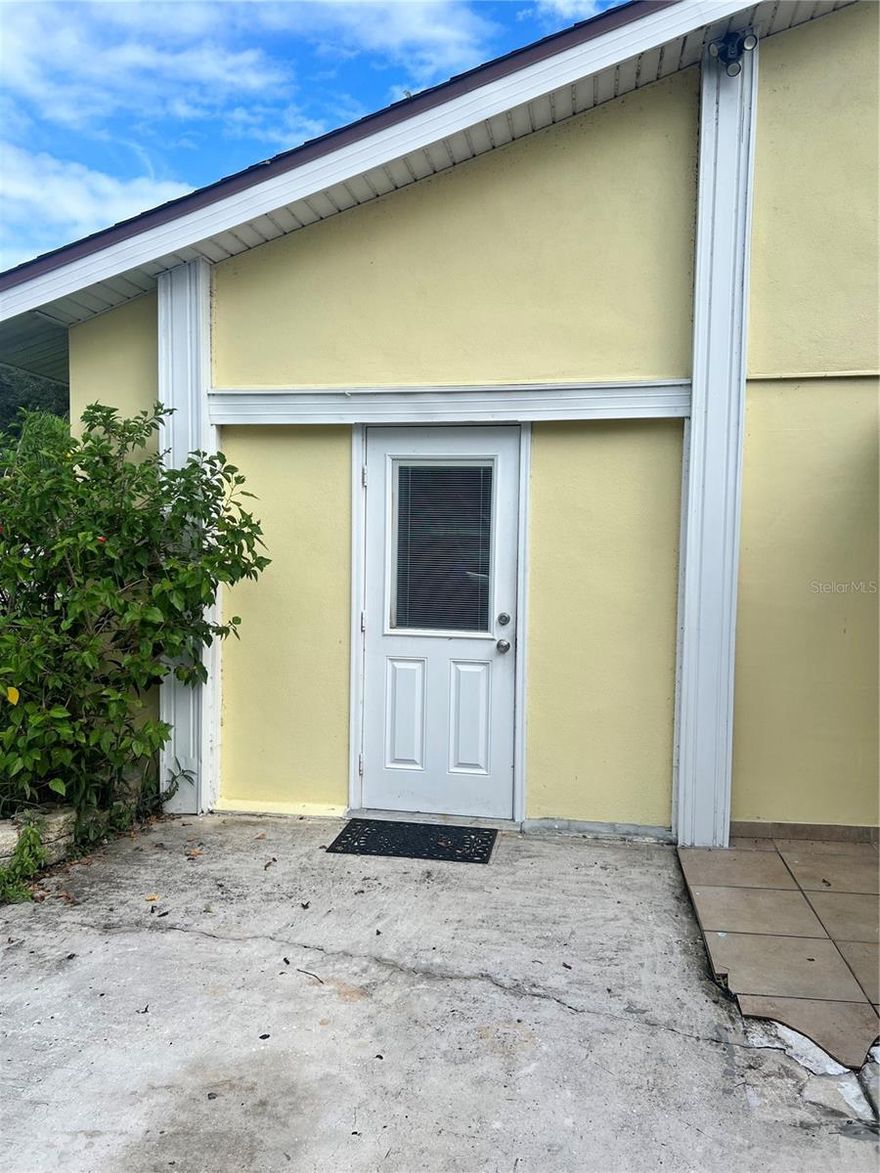 This is studio apartment with separate front entrance is a must see!