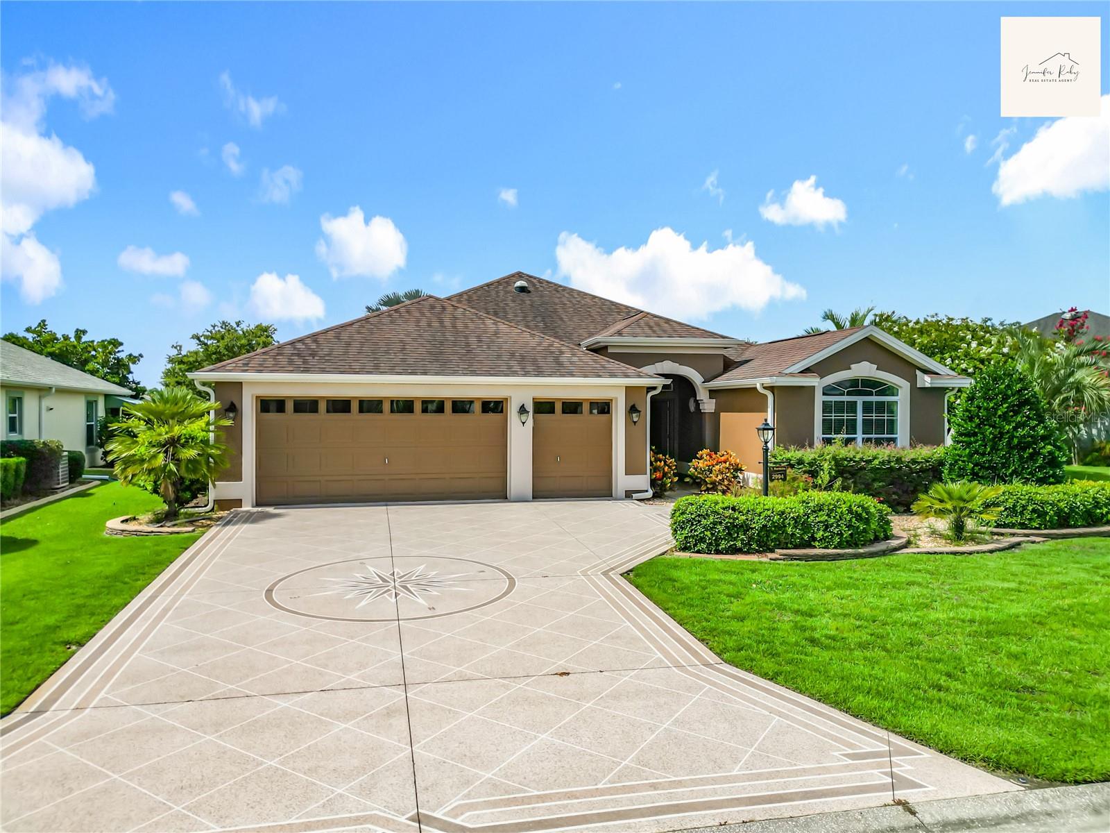 NEW SELLER INCENTIVE: Bond Paid • Home Sold Fully Furnished • Brand-New 2024 Golf Cart Available for Purchase
Discover the Florida lifestyle at its finest in this impeccably maintained Begonia designer home with a private, heated salt-water pool, ideally situated in the Village of Sanibel—just a few minutes by golf cart to the vibrant restaurants, shops, and nightly entertainment of Brownwood Paddock Square.
Curb appeal greets you the moment you arrive, with lush landscaping, a painted driveway, and obvious pride of ownership. Step inside to a bright, open floor plan enhanced by crown moulding, plantation shutters, and a solar tube that fills the laundry room with natural light. The kitchen combines style and function with granite countertops, stainless-steel appliances, an undermount sink, and generous cabinetry—perfect for both everyday living and effortless entertaining.
A glass-enclosed Florida room flows seamlessly to the screened lanai, where an electric-heated salt-water pool creates a private oasis you can enjoy all year long. The spacious primary suite is a true retreat, offering two walk-in closets outfitted with custom built-ins and a luxurious en-suite bath featuring dual granite vanities and a tiled walk-in shower. Guest rooms are thoughtfully separated for privacy; one includes built-in cabinetry ideal for extra storage or a home office.
Practical upgrades abound. An epoxy-coated garage floor, extensive built-in storage, and a two-car-plus-golf-cart garage provide ample space for vehicles and hobbies. With the bond already paid, you save thousands and can move in with complete peace of mind.
Living here means embracing everything The Villages is known for, including more than fifty golf courses, over a hundred recreation centers, tennis and pickleball courts, resort-style pools, miles of walking trails, and thousands of clubs and activities. Three bustling town squares—each accessible by golf cart— live music, restaurants, shopping, and movie theaters seven nights a week.
Meticulously cared for and perfectly located, this salt-water-pool home delivers comfort, convenience, and an unrivaled active-adult lifestyle. Schedule your private showing today and begin living the Florida dream in The Villages.