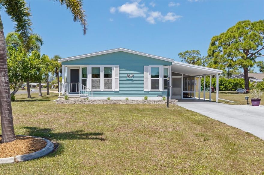 Welcome to carefree Florida living in this beautifully maintained, move-in ready home located in a desirable 55+ community of Sandalhaven Estates in Englewood. Being sold fully furnished, this turnkey property is ready for you to begin enjoying the lifestyle you’ve been dreaming of. Thoughtfully updated for comfort and peace of mind, the home features a new roof (2022), new hot water heater (2026), and insulated windows throughout for energy efficiency and year-round comfort.

This inviting residence offers easy living with tasteful furnishings included, making it ideal as a full-time home or seasonal retreat. Located in an active 55+ community with  a welcoming atmosphere, you’ll enjoy low-maintenance living just minutes from beautiful Gulf beaches, golf, shopping, dining, and everything Englewood has. Don’t miss this exceptional opportunity to own a fully furnished, updated home in one of Southwest Florida’s sought-after active adult communities.