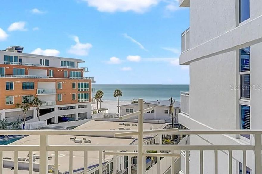 Rarely available 4th-floor residence in the highly desirable and impeccably managed House of the Sun on Siesta Key. Ideally positioned far forward on the South side of the building, this unit enjoys some of the best Gulf and beach views currently available, with sweeping vistas of the Gulf of Mexico and Siesta Key’s world-famous white sand beach from both the living room and the lanai. Adding to the appeal are the two popular sun decks located on the ends of the 4th and 5th floors.
House of the Sun offers 100 feet of direct beachfront and an exceptional location just 500 feet south of the Stickney Point Bridge, providing quick and convenient access to and from the mainland. The property is within walking distance to an outstanding selection of restaurants, clubs, and everyday conveniences, including gourmet food and fish markets, coffee and ice cream shops, liquor store, boutiques, salons, postal and shipping services, and beach, sport, and boat rentals. Local favorites such as Captain Curt’s and Daiquiri Deck are just steps away.
This residence has seen significant recent updates, including hurricane-impact sliding glass doors and bedroom windows. The owner has spared no expense, and this may be one of the nicest units in the building. The kitchen features granite countertops and stainless appliances and offers the rare convenience of dual entry points into the dinette. Additional highlights include custom built-ins in the hallway, an expanded primary bath with a large granite vanity and dual sinks, and custom cabinetry in the primary bedroom for added storage and functionality.
House of the Sun has also completed extensive common-area improvements (2024–2025), including new elevators, a new hurricane-impact roof, updated pool and tennis court, an enhanced poolside common room with new exercise equipment, new gas grill stations, refreshed outdoor seating areas, updated landscaping, hallway paint, carpet, lighting, and upgraded Wi-Fi throughout the building.
The complex is pet-friendly for owners and is widely regarded as having one of the best on-site rental programs on Siesta Key, featuring a three-night minimum rental policy. This unit performs well in the rental pool and offers an excellent balance of personal enjoyment and rental income potential. Sale subject to future bookings