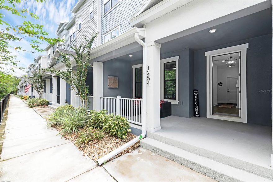 Your 2023 Maintenance Free Townhouse Dream Awaits! !Live the life you've always imagined in this immaculate, three-story 2023 townhouse, boasting over $20,000 in builder upgrades and a stunning, modern aesthetic. Enjoy your morning coffee or evening unwind on the front porch overlooking serene conservation, offering a perfect, tranquil retreat. Inside, the first floor offers incredible flexibility. A spacious area can easily serve as your home office, den, or a true fourth bedroom thanks to the full en-suite bathroom (complete with a tub). Parking is a breeze in the epoxy-floored garage, featuring overhead storage racks and plenty of extra room for your gear. You'll even find custom woodwork designs throughout the home, adding a unique, upscale touch. Ascend to the open-concept second floor with its high ceilings and perfect flow. The perfectly sized dining area is ready for family meals and entertaining friends. Unleash your inner chef in the gourmet kitchen, a true showstopper! It features a built-in oven, an EXPANSIVE pantry, sparkling granite countertops, soft-close drawers, upgraded 42-inch cabinets with crown molding, and designer fixtures and lighting. The spacious living room provides plenty of space, even room for a small desk or play area. A convenient half bath with upgraded fixtures completes this main living level. The third floor is your sanctuary. The well-sized Primary bedroom is a haven of relaxation, featuring a HUGE walk-in closet. The upgrades continue with Level 5 textured carpeting for a durable and luxurious feel, and a stunning modern accent wall that creates a true custom home look. The upgraded laundry room makes chores a breeze with additional storage cabinets and designer tile flooring. Two additional, well-appointed bedrooms with center-lit ceiling fans and a full bath (with tub) round out the top floor. For peace of mind, the home is prewired for whole-house security, including camera hookups and you'll even find custom woodwork designs throughout the home, adding a unique, upscale touch.Step outside and truly enjoy the amenities! The community pool is just 20 steps away, perfect for a quick, refreshing dip. Explore the nearby walking distance town center for dining and shopping, or hop directly onto the scenic 23-mile Cross Seminole bike trail from your doorstep! The HOA maintains the roof and exterior, giving you a low-maintenance, worry-free living experience. You're minutes from the 417 highway, local restaurants, shopping, playgrounds, parks, and more! Schedule your showing today!