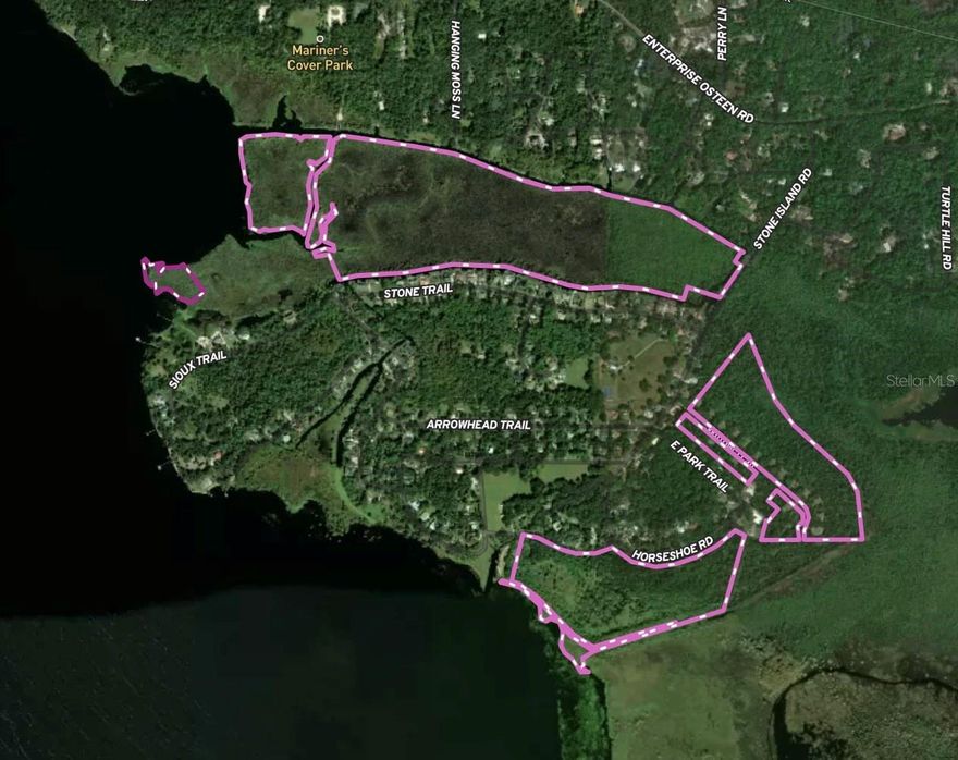 STONE ISLAND ESTATES & WILLOW CREEK LOTS — Volusia County, Florida (±182.16 Acres Total)
Investors, developers, and builders—this is a rare, multi-parcel offering within the sought-after Stone Island / Willow Creek area, anchored by a build-ready, gated enclave. The assemblage totals approximately 182.16 acres across three mapped locations, with Location 3 (±34.23 acres) confirmed as the currently buildable component per Volusia County Planning & Zoning and the Building Division. Location 3 is zoned R-3, allowing a maximum 35’ building height and 1,000 SF minimum dwelling size, and includes 16 vested estate lots that have been site-prepped with water lines to each site, drainage culverts at lot entrances, and power poles/lines installed throughout. These oversized homesites range from approximately 1.36 to 3.09 acres, accessed through a private, gated entry on Willow Trail. The property also lies within the Enterprise Community Overlay Zone, which includes additional streetscape and design standards that should be factored into development budgeting.
Important note on Locations 1 & 2: These areas are not currently buildable due to wetlands, conservation, and related development constraints Location 1 includes lakefront acreage that may offer future potential only through appropriate environmental study, permitting, and any required mitigation (buyer to verify).