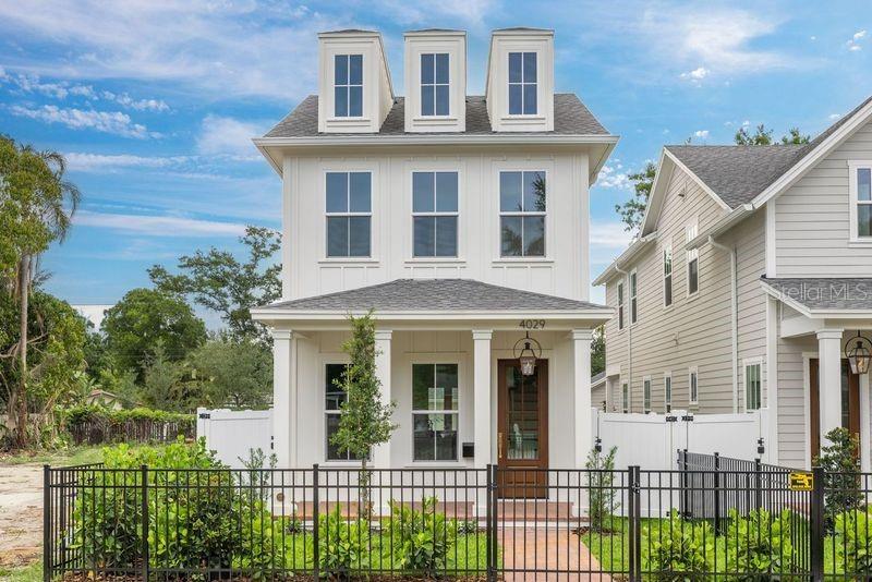 Discover exceptional new construction by Canopy Builders in the highly sought-after Allendale neighborhood! Located at 4029 Haines Rd N, this beautifully crafted home offers 3 bedrooms, 2.5 bathrooms, a dedicated office, and a spacious 2-car garage. Thoughtfully designed with Canopy Builders’ signature craftsmanship and timeless style, the home features an open-concept layout ideal for both everyday living and entertaining.  Custom design details elevate the interiors, including a striking zellige-wrapped range hood, an oversized waterfall island, and carefully curated finishes throughout. The private office provides the perfect work-from-home setup, while the generous primary suite offers a relaxing retreat. Move-in ready and intentionally low maintenance, the property offers minimal yard upkeep while still leaving room for a future cocktail pool -- ideal for a lock-and-leave lifestyle without compromising outdoor living potential. Situated just minutes north of vibrant Downtown St. Petersburg, you’ll enjoy easy access to award-winning restaurants, waterfront parks, shopping, museums, and all the charm that makes St. Pete one of Florida’s most desirable places to live. A rare opportunity to own brand-new construction in one of the city’s most beloved neighborhoods!