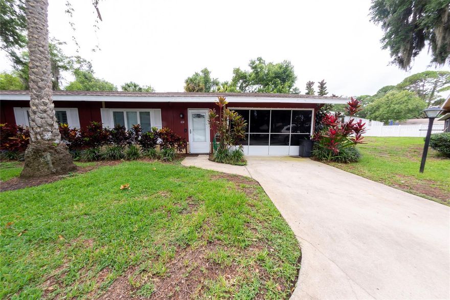 Check out this 2 Bedroom 2 Bath unit in Country Club Chalets, a 55+ Community in the center of New Smyrna. This fully renovated condo doesn't feel like a condo, it feels like a home! Recently updated, this stunning home features Vaulted Ceilings that allow for tons of room to breath. The kitchen has been fully updated featuring stainless steel appliances and beautiful countertops. This home is located conveniently right by the clubhouse, pool and tennis courts. The carport has been screened in and is used as a Florida room. It could always be converted back to a carport if a Buyer wanted. Country Club Chalets is a pet friendly community just off of Wayne Avenue. This home is centrally located, close to everything from grocery stores, Tianos, The NSB Golf Course and you can even walk to Historic Canal Street with all of its eclectic shops and fine dining. You are just 10 minutes from the beach! The Complex amenities include a community pool and club house. Schedule an appointment today, before its too late! ;Water: City