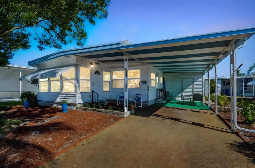 Cozy Beach-Cottage Vibes in Fairway Village — Where the Living Is Easy and the HOA Fees Are Low.

Welcome to your new happy place! This charming home shows off its white bead board walls and abundance of natural light, giving it a breezy beach-cottage feel.  Whether you are on vacation or living here year-round, you will be able to RELAX, knowing you never have to mow the lawn or shovel the snow! 

Per the Sellers, this home has a newer vapor barrier, brand-new venting for the A/C, newer windows, luxury vinyl plank flooring, and a sound roof, giving you peace of mind that the important components are done.   The bright kitchen is well-equipped, and has a dining area that flows into the spacious living room.  For extra space when you entertain, just throw open the doors to the Florida Room for an extra 130 square feet.
Nestled in the highly desirable Fairway Village 55+ community, you’ll have access to all the resort-style fun you want.  In addition to 2 pools (with heaters and chillers) and spas, you will find a fairly new clubhouse which houses a fitness center, pool tables, poker room, library, art room, meeting rooms, large commercial kitchen, and a banquet hall with a state-of-the-art A/V booth.  There is also an enclosed shuffleboard court for unleashing your competitive spirit, and a private 9-hole golf course for perfecting that swing.  Sidewalks are located throughout the entire village for taking long walks and enjoying the lovely ponds and beautiful  landscaping.  With all the activities, groups and sports leagues, you can be as active as you wish!  This vibrant community has many events year-round, including concerts, dances, karaoke, lip sync shows, Golf Cart Parade, Halloween costume party, and Summer Olympics.  Best of all—low HOA fees!

This home is furnished and turn-key ready.  All you need is your suitcase and a toothbrush.  If you’ve been dreaming of easy living in sunny Florida, this home is ready to hand you the keys… and maybe a shuffleboard cue.