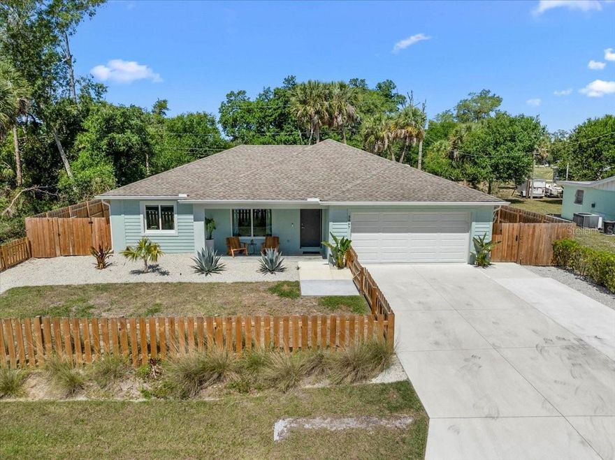 Built in 2023 by Tenbusch Construction, this 3-bedroom, 2-bath home in North Port offers a clean, modern feel with upgrades that make everyday living easier. The layout is open and functional, with tile flooring throughout the home and plenty of natural light. The kitchen flows right into the living and dining spaces, making it easy to stay connected. It also includes a reverse osmosis system for drinking water.
The primary bedroom features a custom built-in closet, and the laundry area has been upgraded with built-in storage.
Outside, the fully fenced yard has been thoughtfully set up with landscaping, garden beds and multiple seating areas, giving you space to relax, entertain or enjoy some quiet time outdoors. Additional features include a two-car garage, generator prep package and city water and sewer. PGT low-e, impact windows and doors, and Icynine spray foam insulation in the attic, with R-matte insulation on the exterior block walls - super energy efficient setup. Located just minutes from Wellen Park, I-75, as well as nearby beaches, shopping and dining, this home is in a convenient and fast-growing area.
