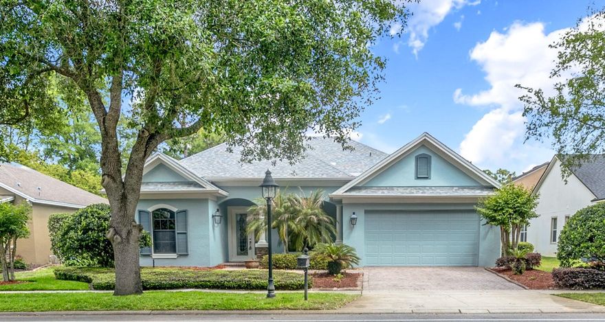 One or more photo(s) has been virtually staged. Striking impressions begin at the front door, where the architecture leads this classic Arthur Rutenberg “Masterpiece,” revealing its most enviable bones—3-CAR TANDEM GARAGE, privately positioned on GOLF-FRONTAGE w/EXPANSIVE SCREENED LANAI. The LEADED-GLASS entry, flanked by detailed SIDELITES, casts cut-crystal light across REAL WOOD HARDWOODS. 
Two formal rooms set the opening chapters. The FORMAL DINING rests beneath a TRAY CEILING w/CROWN & medallion; a LARGE ARCHED BLACK STEEL-GRID WINDOW captures garden-like FRONT PORCH views, while an ALCOVE provides ideal buffet placement. 
Across the foyer, enriched by DETAILED WOOD TRIM, the LIVING ROOM is defined by a recessed ARCHED NICHE between PLANTATION-SHUTTERED WINDOWS—clean, symmetrical, refined. 


Through an 8' FRENCH DOOR, a handsome STUDY—anchored by BLACK CUSTOM CABINETRY mirroring the central arched window—creates a refined office or library.


ARCHWAYS guide to the GREAT ROOM—where daily living unfolds. A DOUBLE-STEPPED-CROWN TRAY CEILING rises to 11’, extending the 10’ CEILINGS THROUGHOUT. A WALL OF 8’ TRIPLE SLIDERS opens to the COVERED LANAI. A WET BAR w/WINE REFRIGERATION & ILLUMINATED GLASS-FRONT CABINETRY sets the stage for entertaining, while a BUTLER’S PANTRY is tucked along the passage to the dining room—keeping service and storage practical and polished.


The kitchen balances space, function & finish: 42” STACKED CHERRY CABINETRY (dovetail construction, UPPER/LOWER CROWN), Baltic granite, TRAVERTINE BACKSPLASH & UNDER-CABINET LIGHTING. A full stainless appliance ensemble—BUILT-IN SIDE-BY-SIDE REFRIGERATION, a NEW (2025) GAS RANGE w/AIR-FRY capability beneath a polished CHIMNEY HOOD, a WALL MICROWAVE, and a WARMING DRAWER—centers around a generous peninsula, providing prep space and a natural gathering point. Beyond, a CURVED BAY WINDOW wraps a BUILT-IN BANQUETTE w/i 3 WALLS OF GLASS, framing Florida’s lush landscape.


The PRIMARY SUITE settles into a quiet sanctuary—the ENTIRE REAR WINDOW WALL captures picturesque views, while a glass door opens to lush greenery that surrounds. A dedicated MINI-SPLIT SYSTEM provides individualized climate control, enhancing comfort for retreat.
The spa-caliber ENSUITE unfolds w/DOUBLE VANITIES & SEPARATE TOWERS, JETTED TUB, glass-block WALK-IN SHOWER, WATER CLOSET & custom CALIFORNIA-STYLE WALK-IN CLOSET. 


The second bedroom features a PRIVATE ENSUITE—ideal for generational living. Bedroom three is grand in scale and scope w/VAULTED CEILING, DUAL CLOSETS, a 3-LITE WINDOW w/ARCHED TRANSOM & TRIPLE 8’ SLIDERS, plus direct hall bath access. 


Set along the golf course, privacy is preserved—FAIRWAY VIEWS revealed in softened glimpses through mature landscaping. The VAULTED SCREENED LANAI extends, creating multiple outdoor living vignettes. An OPEN-AIR KITCHEN—complete w/SINK & BUILT-IN GRILL—rests against a travertine-clad wall. 


Additional improvements: NEW CARPET (2026); INTERIOR/EXTERIOR PAINT (2026); HVAC (2025); ROOF (2022); LANAI RESCREENED (2022); TANKLESS GAS HOT WATER; KITCHEN RO SYSTEM.


Victoria Park—DeLand’s premier & only GOLFING COMMUNITY—offers a clubhouse, dining, shops, medical offices, 2 FITNESS CENTERS, 2 POOLS, WALKING TRAILS, TENNIS & PICKLEBALL COURTS, LAKES, PONDS & PARKS. Reasonable dues include RECLAIMED IRRIGATION WATER, HIGH-SPEED INTERNET & PREMIUM CABLE. Prime location: just 3 min to I-4, 5 min to historic downtown Deland, and about 35 min to Florida’s famous beaches.