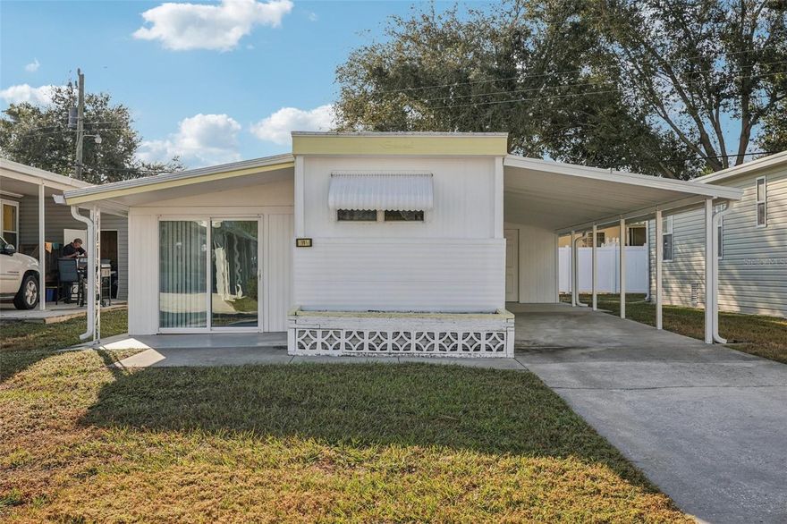 Updated & Fully Furnished Leisure Lakes Gem with New Primary Suite! Welcome to a beautifully updated and fully furnished home in the desirable Leisure Lakes community. Featuring a new addition, modern upgrades and comfortable living spaces throughout. Step inside to an inviting open layout with fresh flooring, crisp white + shiplap finishes and a bright atmosphere that feels immediately welcoming. The kitchen offers classic charm with warm cabinetry paired with new stainless steel appliances, updated counters  and plenty of storage. Just off the living area, the enclosed sunroom delivers the perfect spot for morning coffee, quiet reading, or flexible bonus space. The home now includes a brand-new primary suite addition, complete with a spacious bedroom and a fully updated ensuite bath featuring fresh fixtures and clean, contemporary lines. A second renovated bathroom offers the same elevated feel. The two original bedrooms retain their vintage charm, creating a blend of character and comfort throughout the home. Additional highlights include a new roof (2022), new washer and dryer, updated flooring, refreshed lighting and an exterior storage shed for tools and beach gear. Everything is move-in ready, just bring your suitcase. Located in the peaceful Leisure Lakes community with easy access to shopping, restaurants, and the Manatee River, this home is ideal as a full-time residence or seasonal escape. Come see it today!