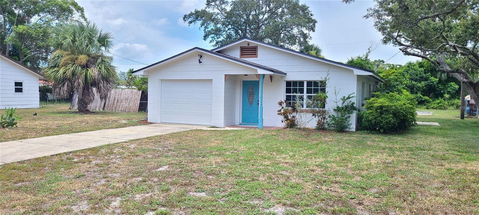 Charming 2-Beds x1½ Baths Home on a HUGE Lot in Port Orange (62 ft X163 ft) **NO HOA**Don't miss this opportunity to own a beautifully updated home in the heart of Port Orange at a price you can afford! This 2-bedroom, 1½ Baths gem features a NEW ROOF (2024) ** NEW HOT WATER HEATER** **FRESHLY PAINTED INSIDE/OUT**NEWER VINYL FLOORING. **Situated on a huge lot with plenty of room for your toys—BOATS, RVs, or Extra vehicles—with NO HOA to restrict your lifestyle. Enjoy the space for outdoor living, gardening, or future expansions. Affordable, updated, and packed with potential—this is your chance to enjoy the Port Orange lifestyle, close to shopping centers, medical offices, Hospitals and 10 min to the beach. This lot is high and dry never been flooded during the previous hurricanes. All measurements are approximate but not guaranteed. HURRY UP.. Will Not Last Long.