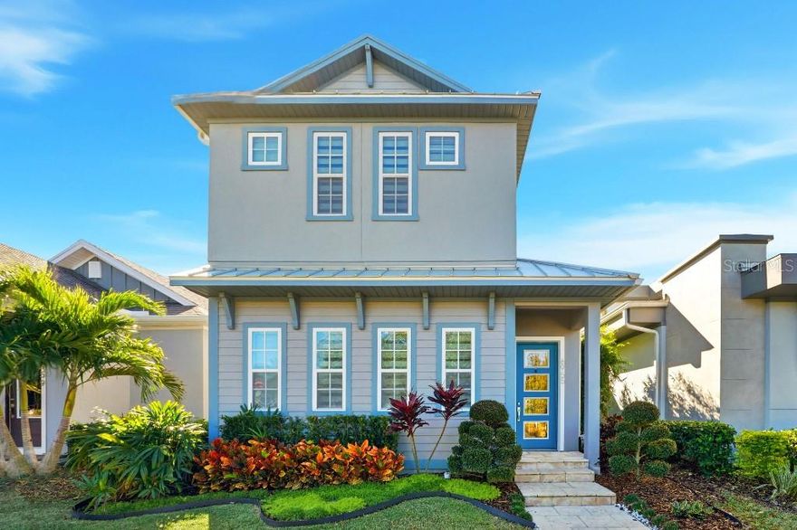 Experience the highly desired Brewer floorplan with a rare two-casita layout—each with its own full bath—wrapped around a welcoming bamboo-lined, lighted breezeway and private courtyard. Tucked away in the often-forgotten and more secluded Phase 10, this location offers a quieter feel while still providing quick access to Lake Nona Town Center, Nemours Pkwy, and SR-417.
From the manicured front yard and travertine entry steps to the breezeway/courtyard design, this home was made for flexible living and effortless entertaining. Inside, enjoy quartz countertops, a stylish LED-lit kitchen backdrop, and laminate flooring throughout (no carpet) for a clean, modern look. One of the best features: direct walking access and a park view/entry into Merit Park, so you enjoy the open green space without car traffic at your front door.
Community lifestyle is a standout—enjoy the Aquatic Center, resort-style pools, LP Fit gym, playgrounds, and 44+ miles of trails. Located minutes to Medical City, Nemours, the VA Hospital, Lake Nona Town Center, dining, shopping, Orlando International Airport, USTA National Campus, and world-famous theme parks.