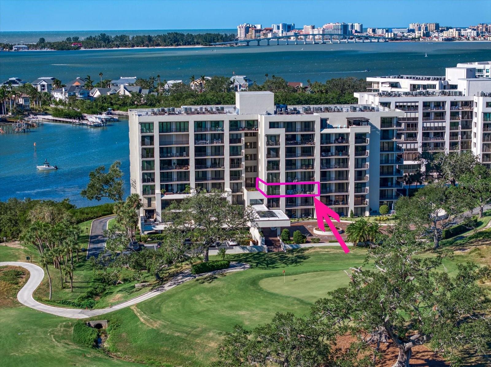 Tucked behind the private, guarded gates of the prestigious Belleair Country Club, this beautifully renovated third-floor corner unit in the sought-after South Garden building offers the perfect blend of luxury, comfort, and coastal elegance. This move-in ready 2-bedroom, 2-bathroom condo is bathed in natural light and showcases designer finishes throughout, including marble floors, neutral tones, and remote-control window shades. A welcoming foyer introduces the spacious open layout, where the stunning kitchen features white shaker cabinetry, gleaming marble countertops, a farmhouse sink, induction cooktop, stainless steel appliances, wine fridge, and breakfast bar—all flowing seamlessly into the dining and family rooms. A wall of sliders opens to a private balcony with lush golf course and shimmering Intracoastal views, the perfect backdrop for morning coffee or evening sunsets. The luxurious primary suite offers two custom closets, sliders to the balcony, and a spa-inspired ensuite with a marble vanity and beautifully tiled walk-in shower. The additional bedroom is equally inviting, with ample closet space and access to a renovated hall bath complete with shaker vanity, marble counters, LED mirror, and walk-in shower. Hurricane-code windows and sliders offer peace of mind, and the secure building includes access to a community pool. Ideally located near two private golf courses, fine dining, boutique shops, and the world-famous white sand beaches, this is Florida living at its finest.