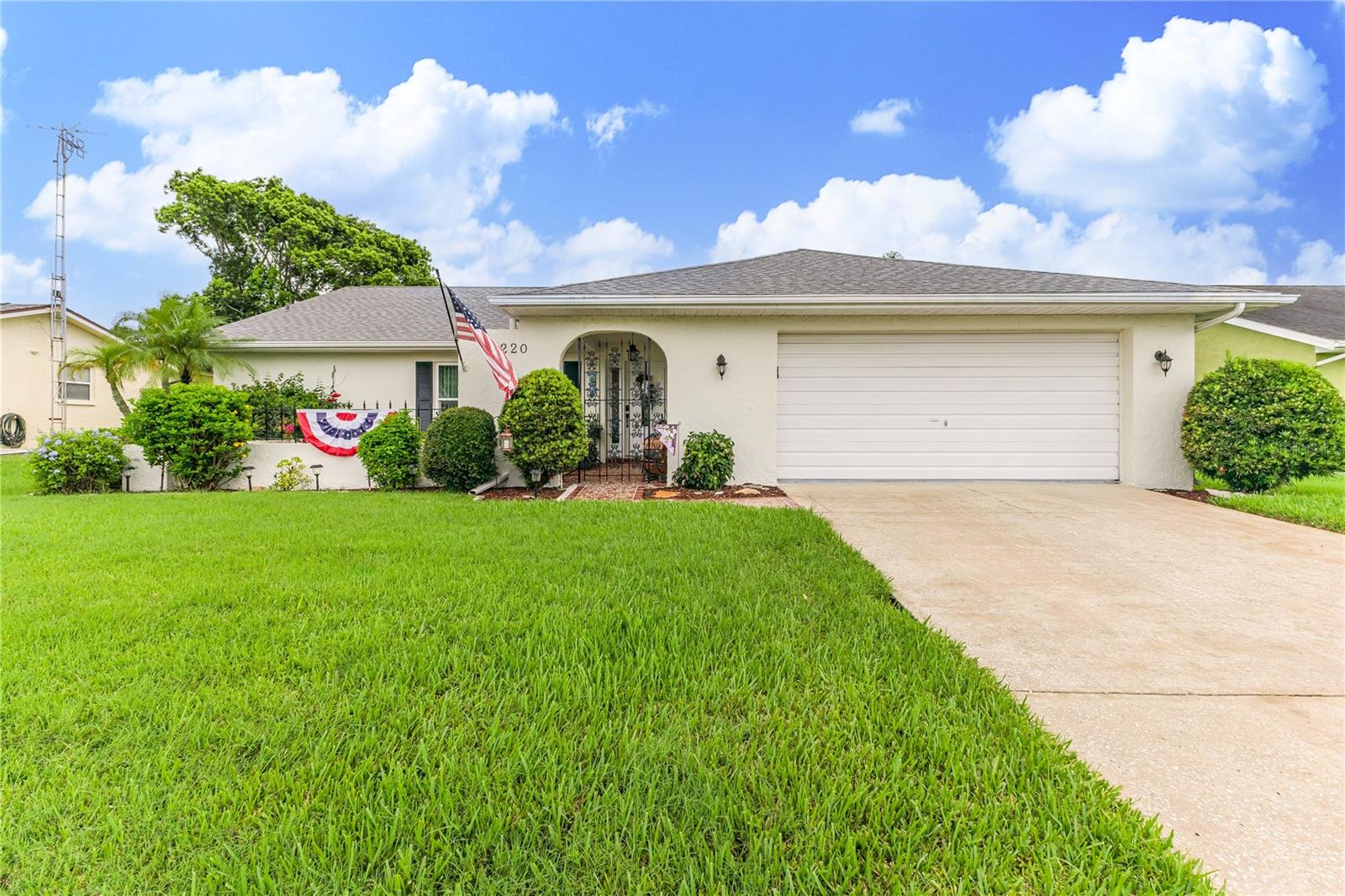 Stunning 3/2 home with Fenced in yard and a Private pool. This impeccably Maintained residence features two to three bedrooms and boasts a private fenced in back yard ensuing a tranquil retreat with a low Maintenance backyard, shed is also included. Enjoy cooking with ease with your granite countertops and stainless-steel appliances, Breakfast bar, and pantry the design is both functional and elegant. The convenient laundry room has a one-year-old washer and dryer that are included, along with a utility sink for enhanced practicality. The large family room opens directly to your back yard oasis. The living room has a real wood burning stone fireplace for the cooler weather. The primary bedroom is a good size, and the primary California closet has a lot of storage and clothing space. With Numerous updates and finishes throughout, this home is ready to move in and enjoy. roof is 2022 a/c 2018 pool was installed in 2011. This home is situated close to hospitals, restaurants, and shopping offering convenience for daily living.