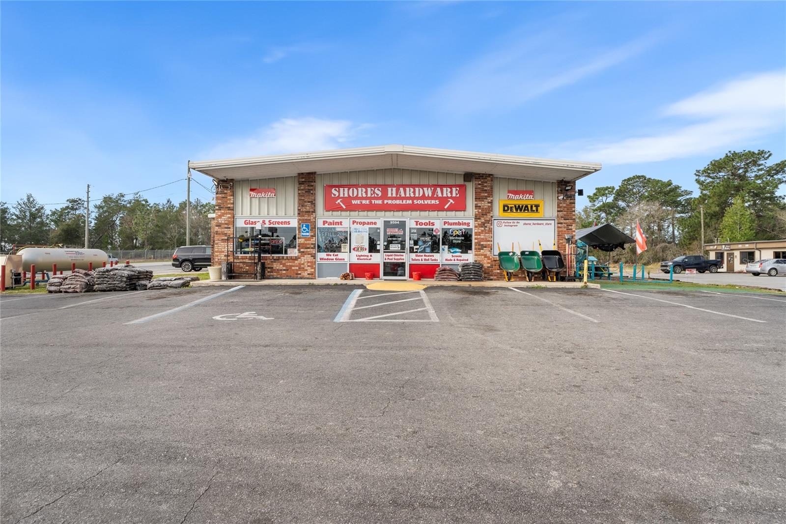 Thriving Hardware Store with Lucrative Income Streams in Booming Silver Spring Shores!
This is your chance to own a well-established, high-demand hardware store in one of the fastest-growing areas of Silver Spring Shores! With a strong customer base and a reputation for reliability, this thriving business is perfectly positioned for continued success. As the community experiences rapid expansion and development, the potential for growth is limitless.
Beyond the profitable hardware store, this 5,000+ sq. ft. commercial property offers multiple income-generating opportunities. Two rentable sections in the back provide steady lease revenue, while an existing motorcycle shop currently occupies an additional leased space. The property also includes on-site storage and a warehouse, ensuring organized inventory management. A private office, kitchen, and conference room add to the functionality of this versatile space.
Additionally, the expansive lot serves as a semi-truck parking rental, generating even more income. With designated spaces leased out for truck parking, this property delivers an extra revenue stream on top of its already profitable operations.
This is an incredible investment opportunity with flexible ownership options—purchase just the business or acquire the entire real estate package. Plus, seller financing is available with a strong down payment, making ownership more accessible than ever. Don’t miss out on this rare chance to own a successful business and income-producing property in a thriving market. Contact us today to schedule a private showing!
