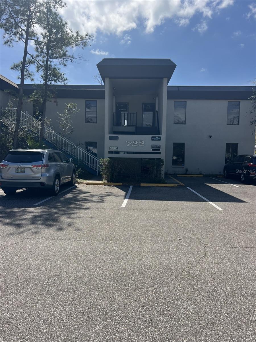 Professional office space with two large offices and spacious reception area. Great central location and ample parking.