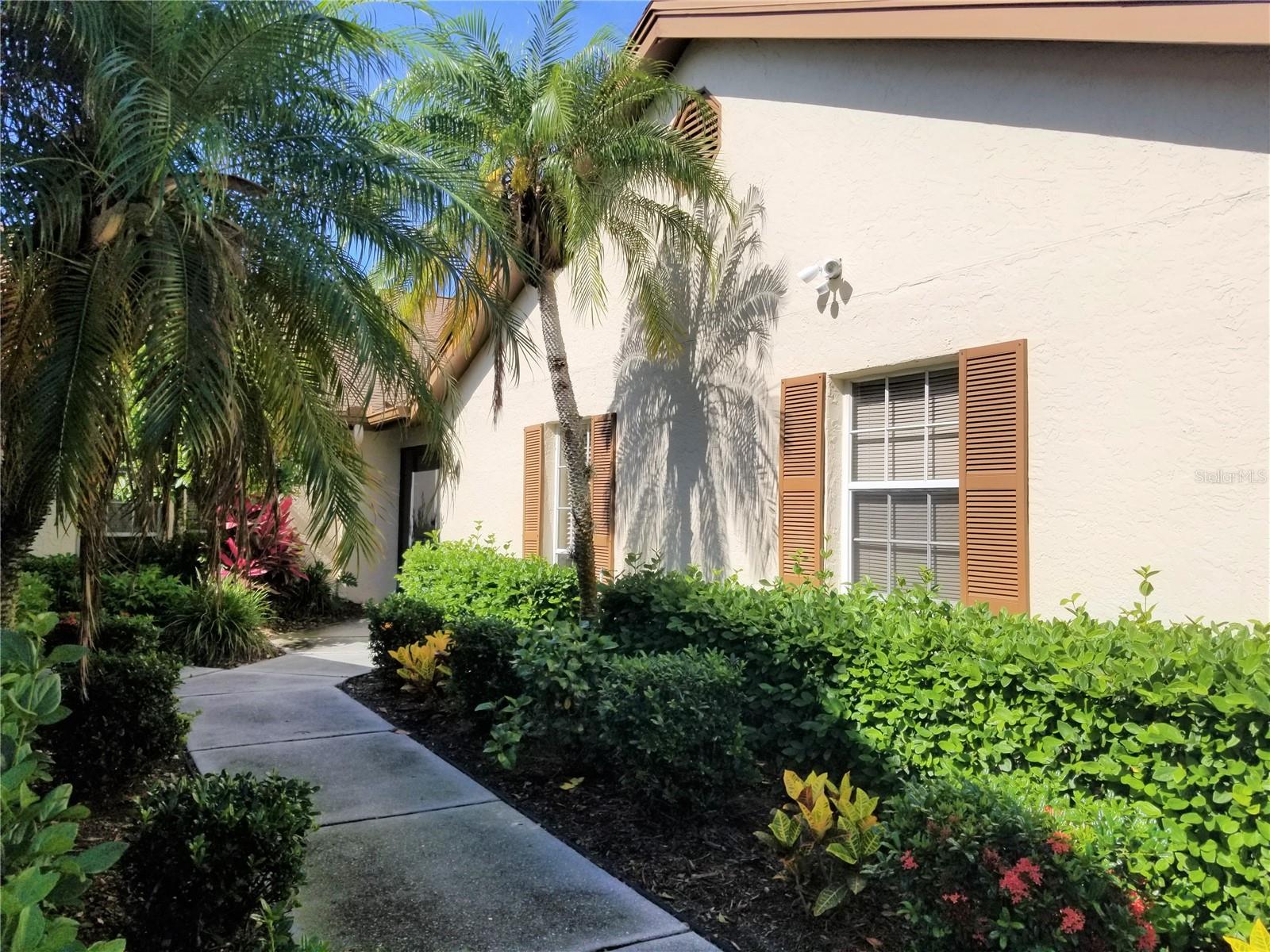 UPDATED Golf Course Villa located in Palm Aire / Woodlake subdivision. AVAILABLE IN MID APRIL 2025. TURNKEY FURNISHED! Three bedroom two bath villa, two car GARAGE with views of the 13th hole of the lakes golf course. NEW eat in kitchen with lots of light from the beautiful glassed atrium. New cabinets, granite, floors and appliances. Luxury vinyl floors in main living area and bedrooms. NEW paver patio in the back and enclosed lanai. Across from community pool. Located in the Palm Aire Country Club with two championship golf courses and a 25,000 sq.ft. clubhouse, tennis courts, pickle ball, heated pool and fitness center. Different types of affordable memberships are available, including seasonal. Club membership is not mandatory! Located in the University Park corridor with shopping, restaurants, museums, theaters and Benderson Park. A quick drive to several award winning sandy beaches. $150 application fee to HOA and tenant screening required. Tax if less than 6months. AVAILABLE FOR SPRING/ SUMMER/ FALL 2025 until the end of the year 2025.