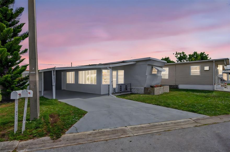 One or more photo(s) has been virtually staged. Move-in Ready Home| NO Flood Zone | No lot rent | Financing Available|
Enjoy the Sarasota lifestyle in this beautifully remodeled 3-bedroom, 1-bath turnkey home located in Tri-Par Estates, known for its resort-style amenities and unbeatable location. This 55+ community is just minutes from downtown Sarasota, marinas, dining, museums, SRQ Airport, and the world-famous beaches of Siesta Key and Lido Key.  Step inside to discover a bright, open layout, a new kitchen, and thoughtful finishes throughout. The home has been fully renovated, including energy-efficient mini-splits for year-round comfort. 
Tri-Par Estates delivers resort-style amenities: a large pool, a brand-new large spa (nearly finished), a tiki hut, pickleball, a fitness center, shuffleboard, mini-golf, horseshoes, and game rooms with ping-pong and billiards, plus arts & crafts and a lively clubhouse that hosts dinners, dances, meetings, and yes, bingo.
Ownership here is simple: you own the land, and there’s no separate HOA payment; the annual $1,648 assessment is included in your property taxes. The community is golf-cart friendly, with optional RV/boat storage when space permits.
Schedule your private showing today.