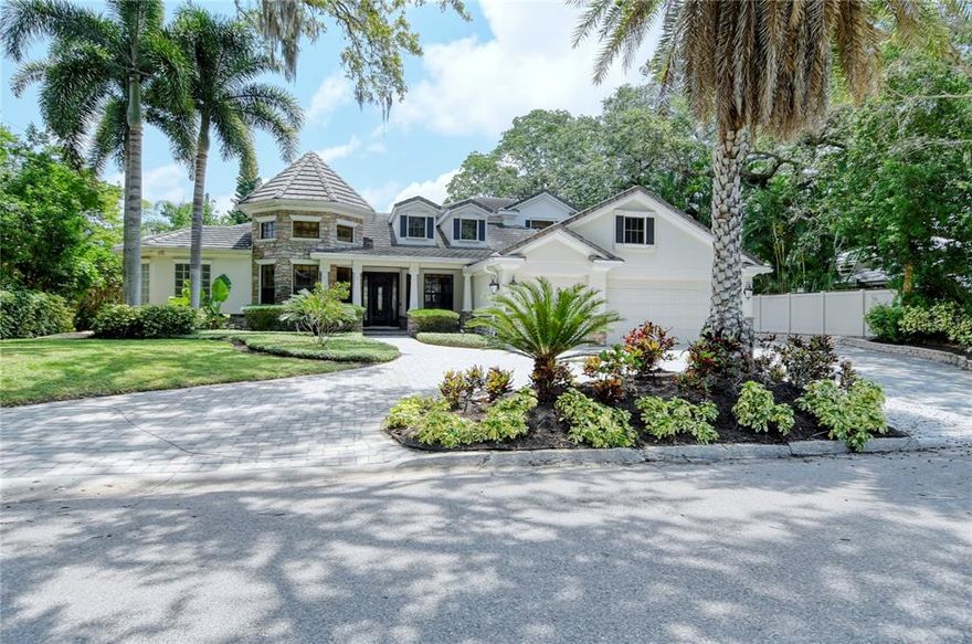 Former builder's home ready to be your Sarasota dream home. Located "West Of Trail" in the Southside Elementary school district, this 3300+ square foot home has all you need. Boasting three bedrooms, all on the main floor, an optional fourth, designed as an office, upstairs bonus room and main floor second office, plus a three car garage lays out as just the beginning. The Master Suite with jetted tub, dual vanities and large walk-in closet presents ample square footage and privacy. Enjoy the morning sun through the east facing windows or the French Doors leading to the pool area. When you feel like sleeping in, just close the motorized blinds to filter the light until you awaken. Storage is never a problem in the kitchen so invite guests and wow them with your culinary skills using the Bosch and Thermador appliances. While they are waiting for your epicurean excellence, treat them to a bottle of wine, fresh out of the wine cave. As a bonus the open floor plan allows you to be with guests and not miss their company while you prepare. The fenced and very private pool area, open to the living room, has plenty of room for guests and your family, creating your very own oasis to relax and entertain. 2515 Puritan Terrace is equipped with security cameras, an alarm system and an inground propane tank to fuel the pool/spa heaters and the whole home, automatic switch Generac generator. The Bay View Heights neighborhood location cannot be overstated, with its proximity to schools, shopping, downtown Sarasota, the hospital, the airport and of course, Siesta Key. Countless numbers from around the world have come for a vacation, many have stayed to call Sarasota home, raised families and took full advantage of this paradise. Now it's your turn!