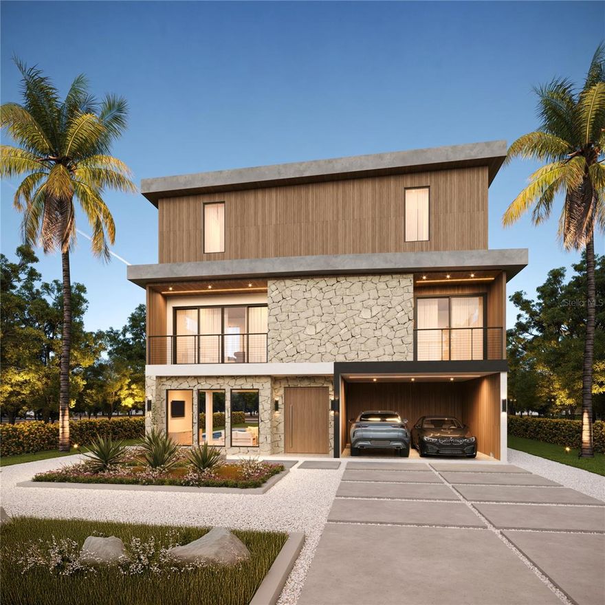 Under Construction. One or more photo(s) has been virtually staged. Under Construction—completion Spring of 2026. Welcome to an extraordinary new coastal retreat on Longboat Key—masterfully crafted by JA Builds, Longboat's premier luxury builder, and thoughtfully designed by The Bennett Collective. Set on a 9,000 SF lot with 3,235 SF of bespoke living space, this stunning residence offers the perfect blend of elevated craftsmanship, intentional interior design, and effortless island living.Featuring 4 bedrooms and 4.5 bathrooms, the home was designed with comfort and function in mind, including a generous primary suite on the main floor, and engineered wood floors throughout. Every room showcases thoughtful, one-of-a-kind details that flow cohesively throughout the home—creating a refined, curated feel that is both timeless and inviting. From custom finishes to the integrated Control4 smart home & security system, this tropical modern escape delivers a level of quality and intentionality that can be felt in every space.The outdoor living area feels like your own private resort, designed for effortless entertaining, sun-soaked afternoons by the resort-style pool, and unforgettable evenings. The same level of intentional design on the interior was carried through on the shellcrete patio, pool with spa and sun shelf, integrated outdoor speakers, and tropical landscape. Perfectly positioned on the colorful and charismatic north end of Longboat Key, this home is just a 7-minute walk to the Gulf beaches, a 5-minute walk to the Bay, and only 5 minutes to Whitneys, Mar Vista, or Shore—one of Longboat Key’s newest luxury restaurants known for its incredible views. This is more than a home—it’s a lifestyle defined by walkability, luxury, and the charm of island living. A rare opportunity to own a brand-new, design-forward residence where location, craftsmanship, and coastal beauty come together in perfect harmony.