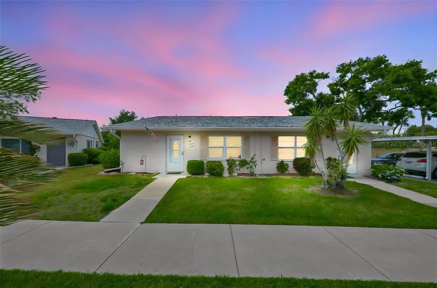 One or more photo(s) has been virtually staged. Please click on the video and watch our 3D tour. Welcome to resort-style living in the highly sought-after Kings Point community in Sun City Center, FL! This beautifully maintained 984 sq. ft. condo offers comfort, convenience, and an unbeatable lifestyle. Step inside to find a well-cared-for home featuring a mix of carpet, laminate, and tile flooring, with an inviting layout that feels both functional and cozy. The kitchen is equipped with wood cabinetry, white appliances, and a garbage disposal, offering plenty of storage and workspace. The bathrooms has been tastefully updated, adding a modern touch. Major updates provide peace of mind, including windows replaced in 2017, lanai windows and screens updated in 2018, a water softener system, Platinum KPW plan and the A/C has been recently serviced. This home is being sold mostly furnished, making it an easy move-in or seasonal retreat. Beyond the home itself, Kings Point offers an unmatched lifestyle with access to over 100 clubs and social activities, 6 swimming pools, tennis and pickleball courts, an on-site restaurant, bar, and tiki bar, plus two clubhouses with endless amenities. As locals say, Kings Point is like a cruise ship on land - where every day feels like a vacation. Don't miss your chance to enjoy maintenance-free living in one of Florida's most vibrant 55+ communities!  Call me today for your private tour!