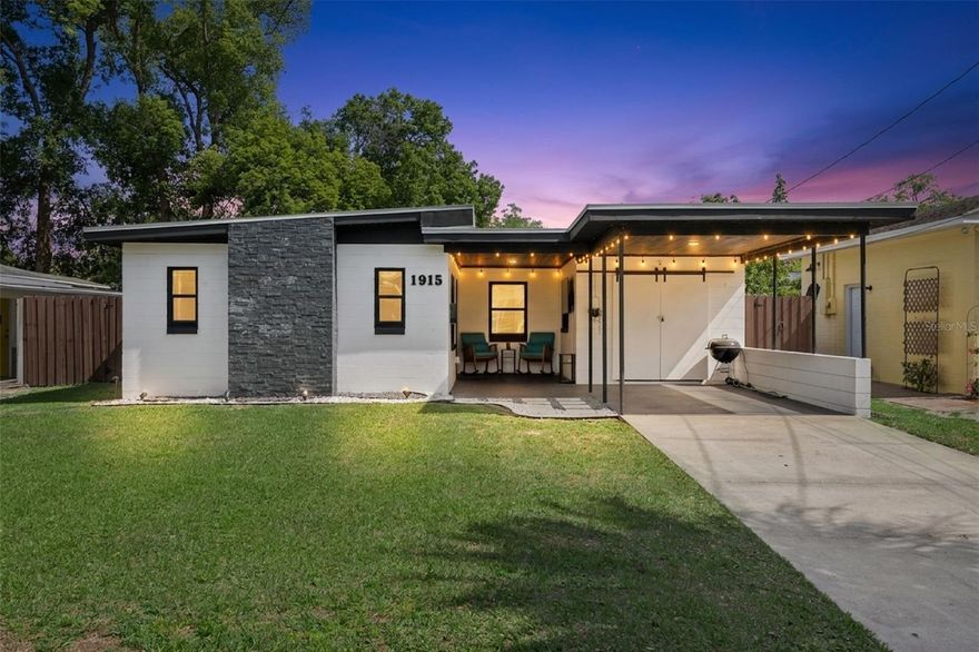 Welcome home to 1915 Weber Street, where style, comfort, and location come together seamlessly. This fully renovated, move-in-ready residence offers 3 bedrooms and 2 bathrooms, thoughtfully updated with modern finishes throughout.

The heart of the home is a stunning kitchen featuring quartz countertops, brand-new cabinetry, and a stainless steel appliance package. A charming kitchen window fills the space with natural light, enhancing the bright, airy feel that flows throughout the home. Neutral décor, durable tile and laminate flooring, and stylish upgrades create a clean, contemporary look that’s ready for your personal touch.

Enjoy the convenience of an interior washer and dryer, along with a spacious, fenced .16-acre yard—perfect for relaxing, entertaining, or letting pets and family play freely. The patio offers an ideal setting to unwind under bistro lights after a long day.

Located just steps from the vibrant Mills/50 district, you’ll have easy access to some of Orlando’s best dining and nightlife. Positioned between Downtown Orlando, Audubon Park, and Winter Park, this home delivers exceptional convenience while still offering a peaceful retreat. The property is also zoned for the highly sought-after Audubon K-8 School, adding even more value to this prime location.

Buyers will enjoy added peace of mind knowing major systems have already been updated, including a new roof (2024), HVAC system (2024), water heater (2018), and updated electrical panels (2010).

This is a rare opportunity to own a beautifully updated home in one of Orlando’s most desirable areas—schedule your showing today.